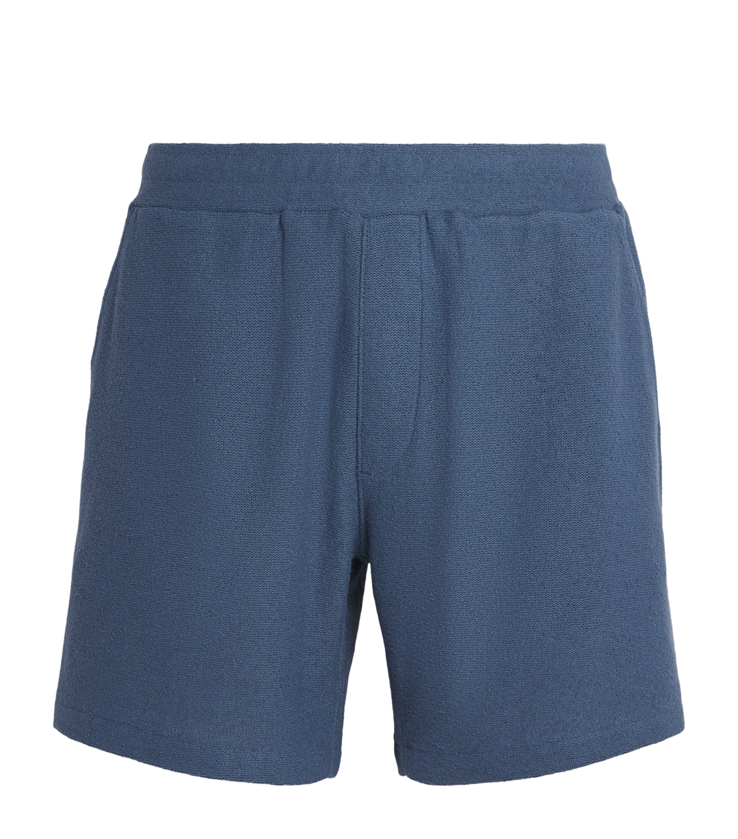 PAIGE Mens Bouclé Elijah Shorts Lakeside Image 1