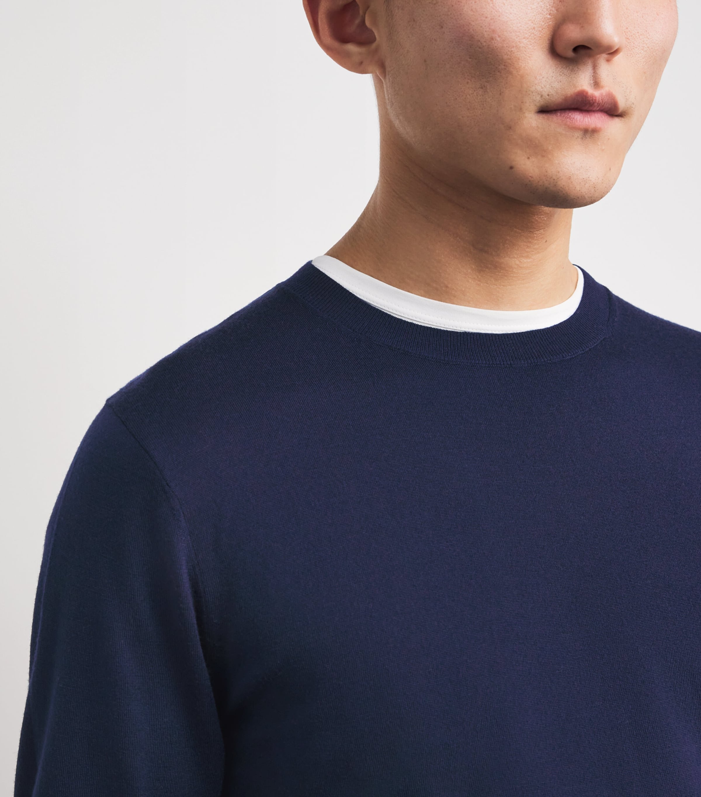 Merino Wool-Blend Sweater 6616 - SPACE BLUE Image 6