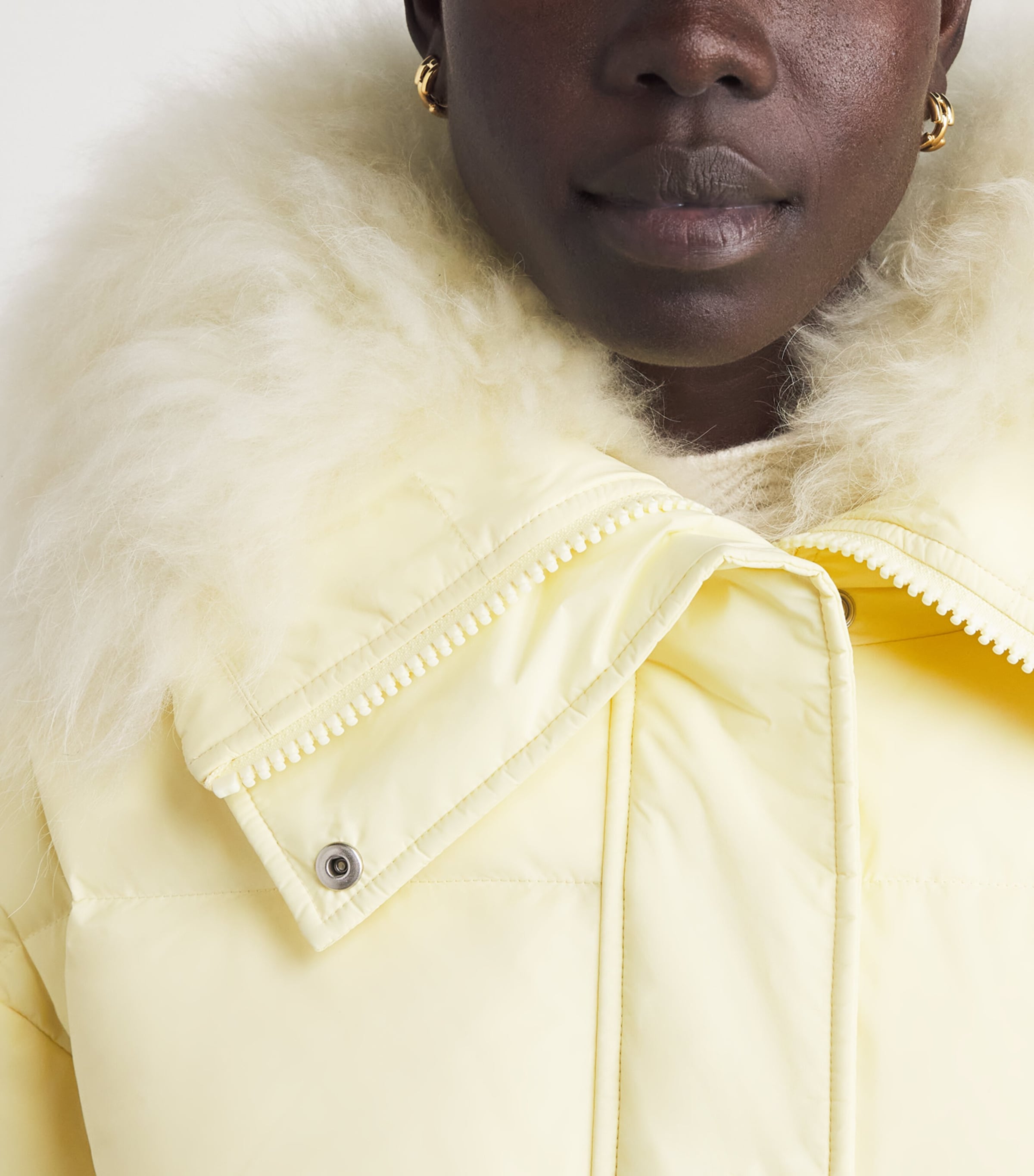 Yves Salomon Womens Down Technical Puffer Jacket Image 3