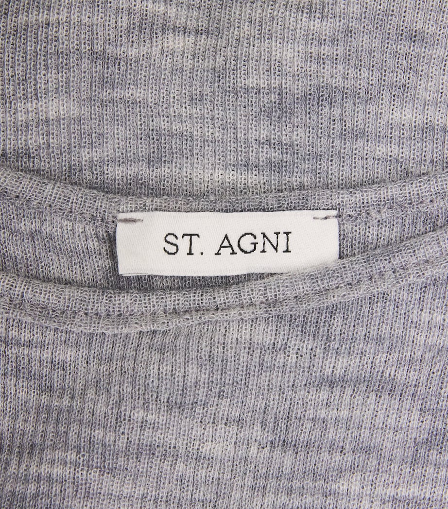 Merino Wool Cami Top GREY MARLE Image 5