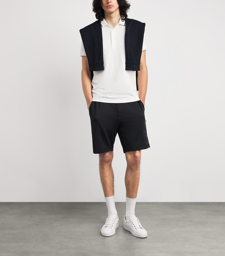Lacoste Mens Tennis Heritage Ultra-Dry Stretch Polo Shirt White Image 2