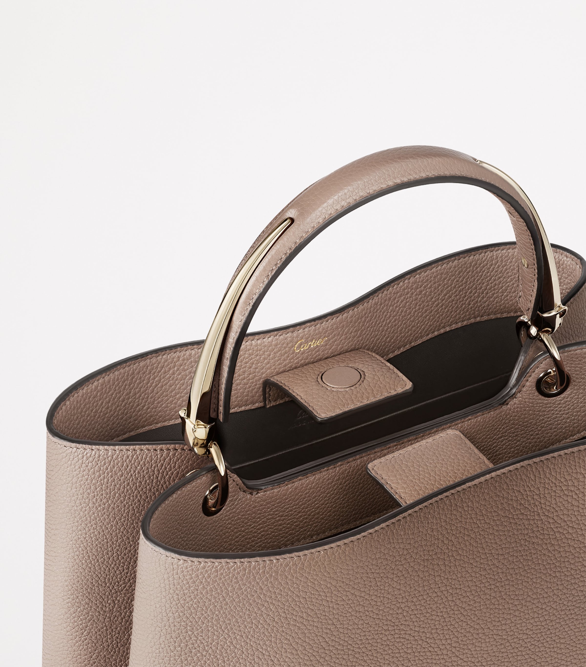 Medium Panthère de Cartier Top-Handle Bag BEIGE Image 3