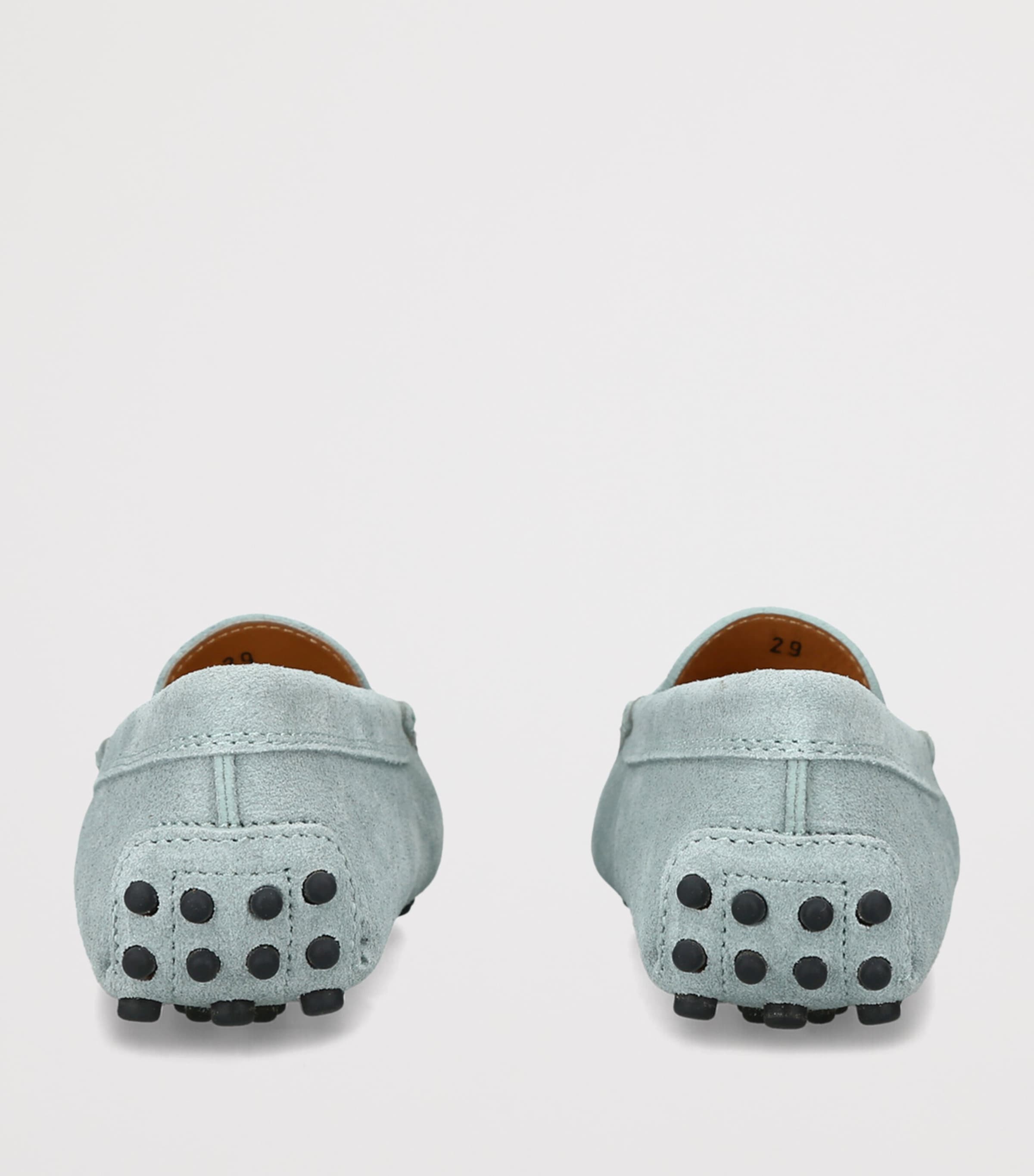 Tod's Suede Gommini Loafers Pale Blue Image 4