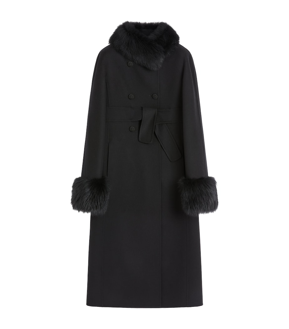 Virgin Wool-Cashmere Belted Coat 0NO Image 1