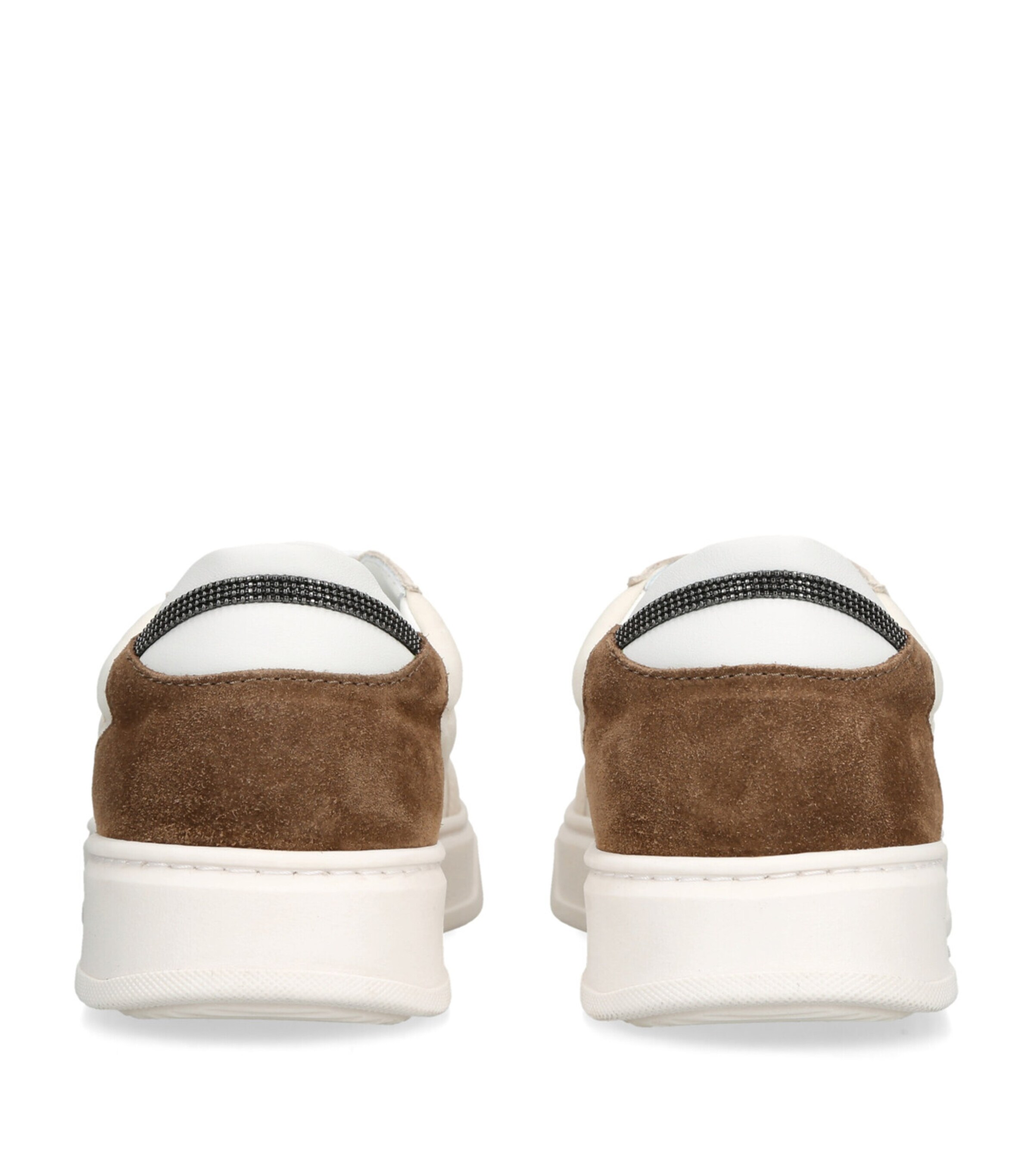 Brunello Cucinelli Kids Suede Softy Sneakers Beige Comb Image 2