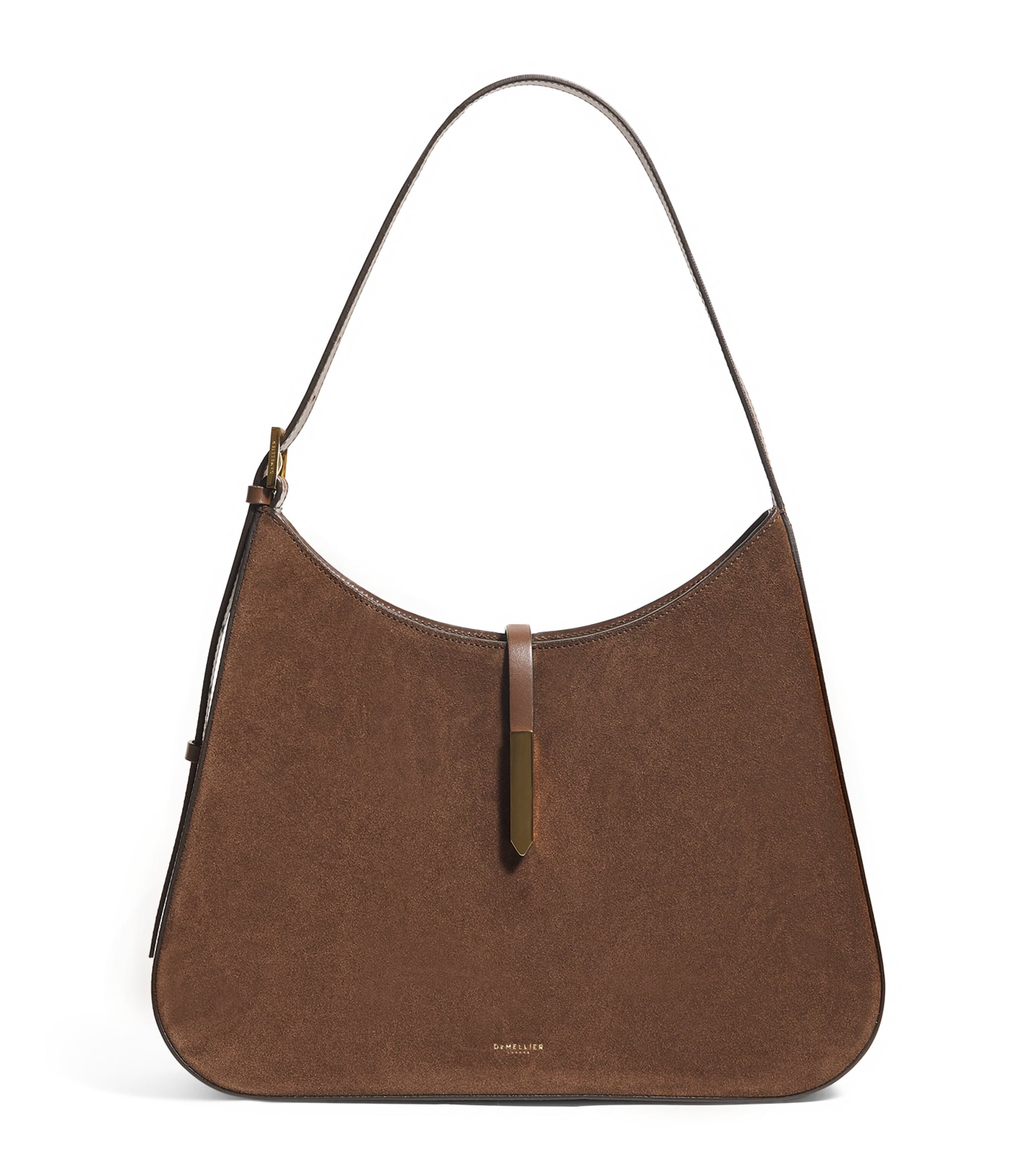 Demellier Large Suede Tokyo Shoulder Bag In Brown