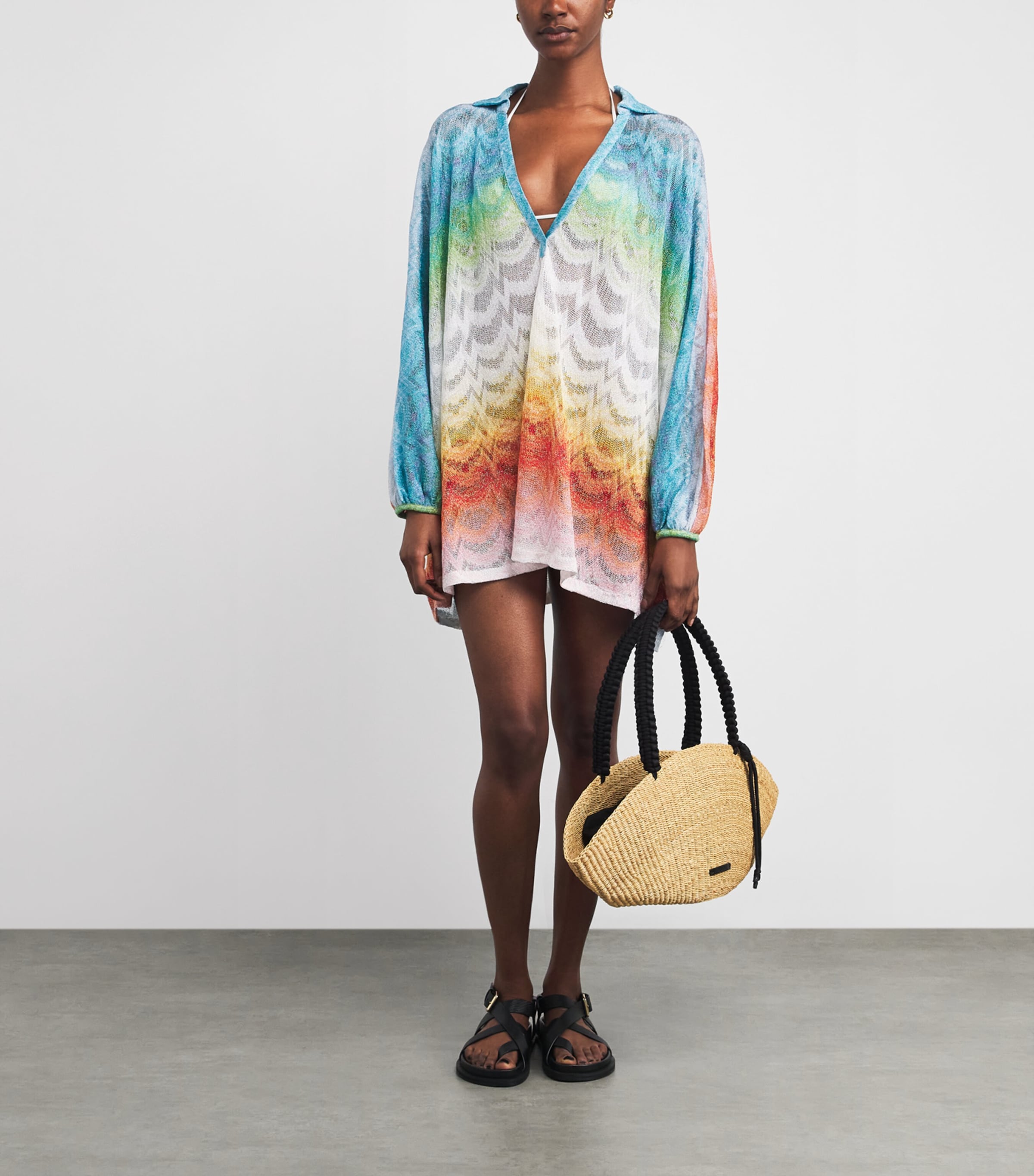 Zigzag Mini Kaftan Dress SM9X1MULTICOLOR Image 2