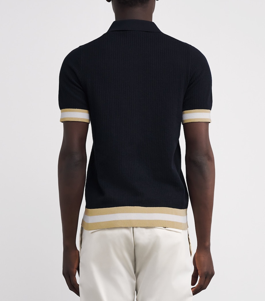 Cotton Quinn Polo Shirt NAVY - 12 Image 4