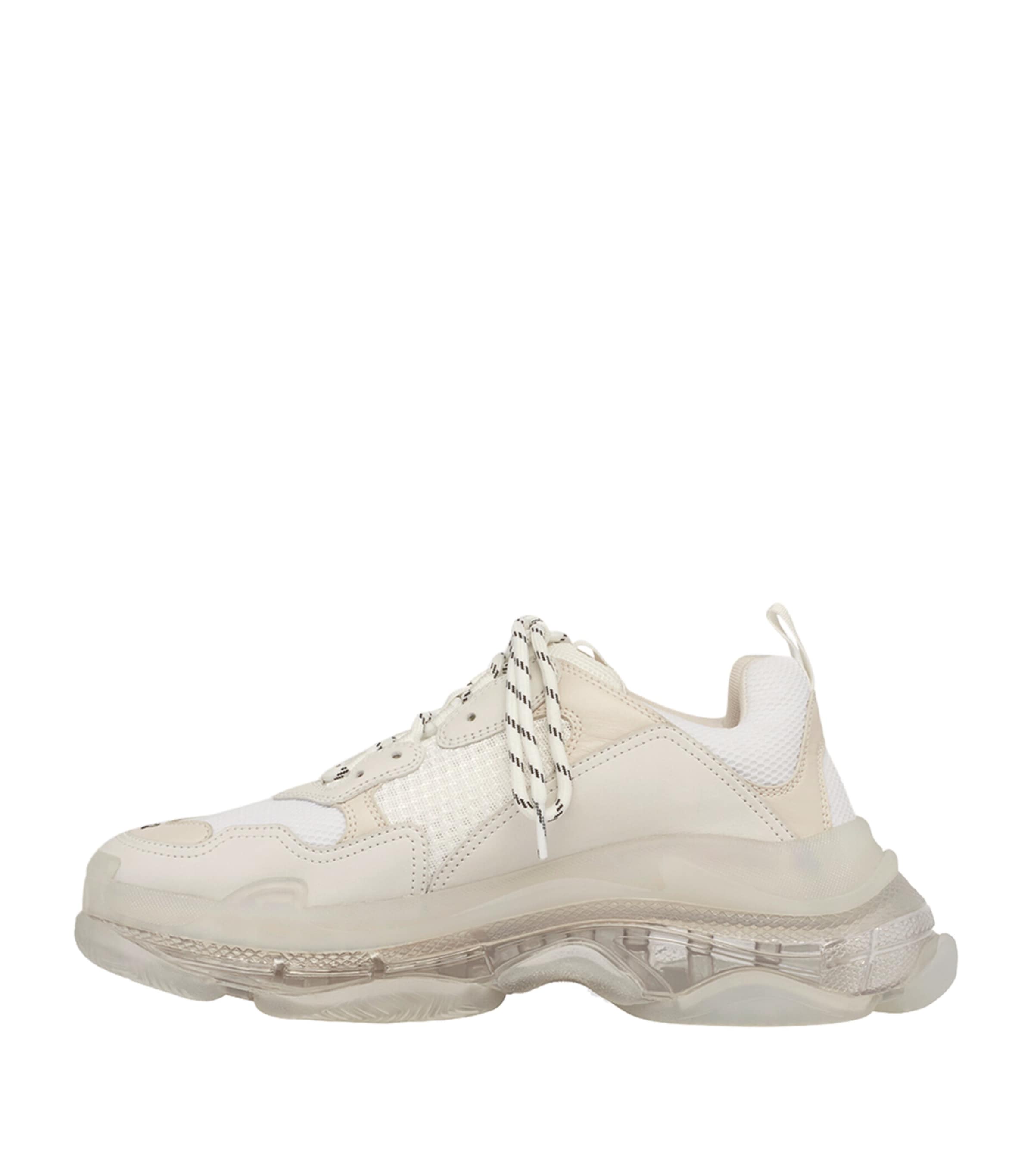 Balenciaga Triple S Clear Sole Washed Sneakers | Harrods US