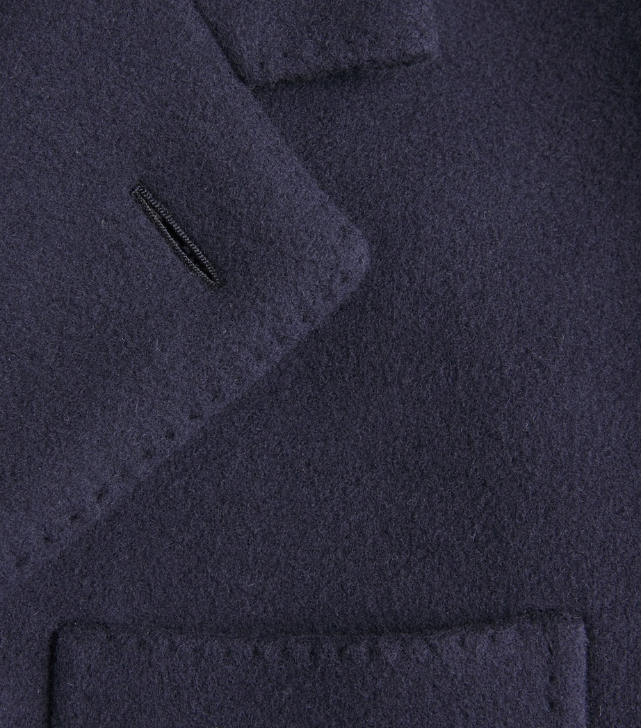 Wool-Blend Kent Overcoat NAVY Image 5