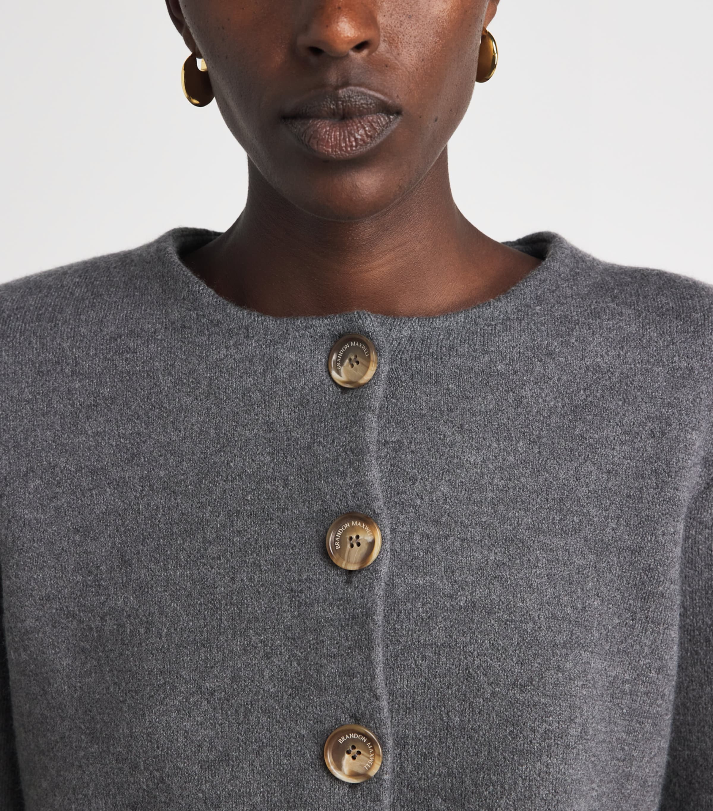 Brandon Maxwell Womens Virgin Wool Ryder Jacket Heather Grey Image 3