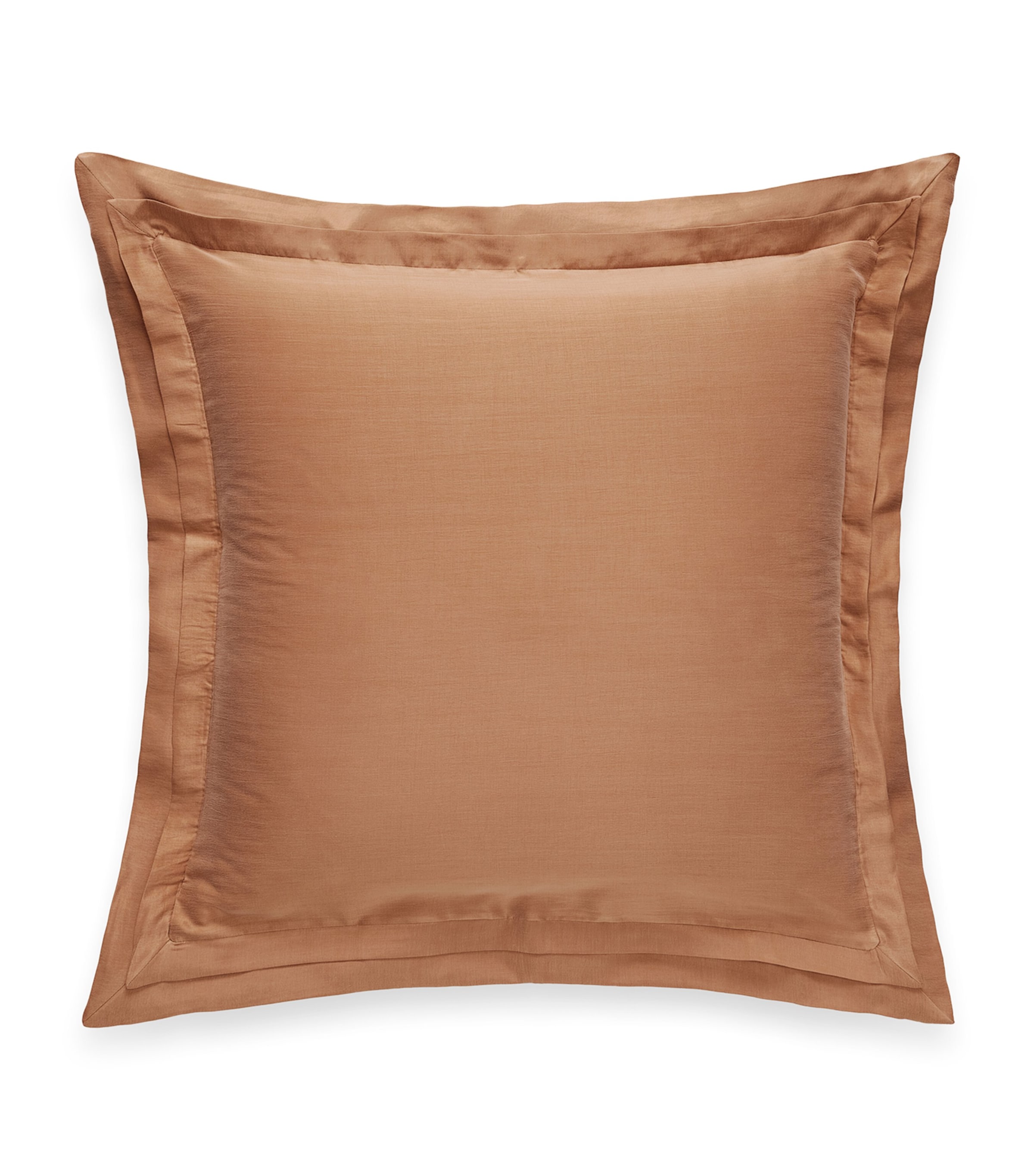 Hamam Alya Frame Square Oxford Pillowcase In Brown