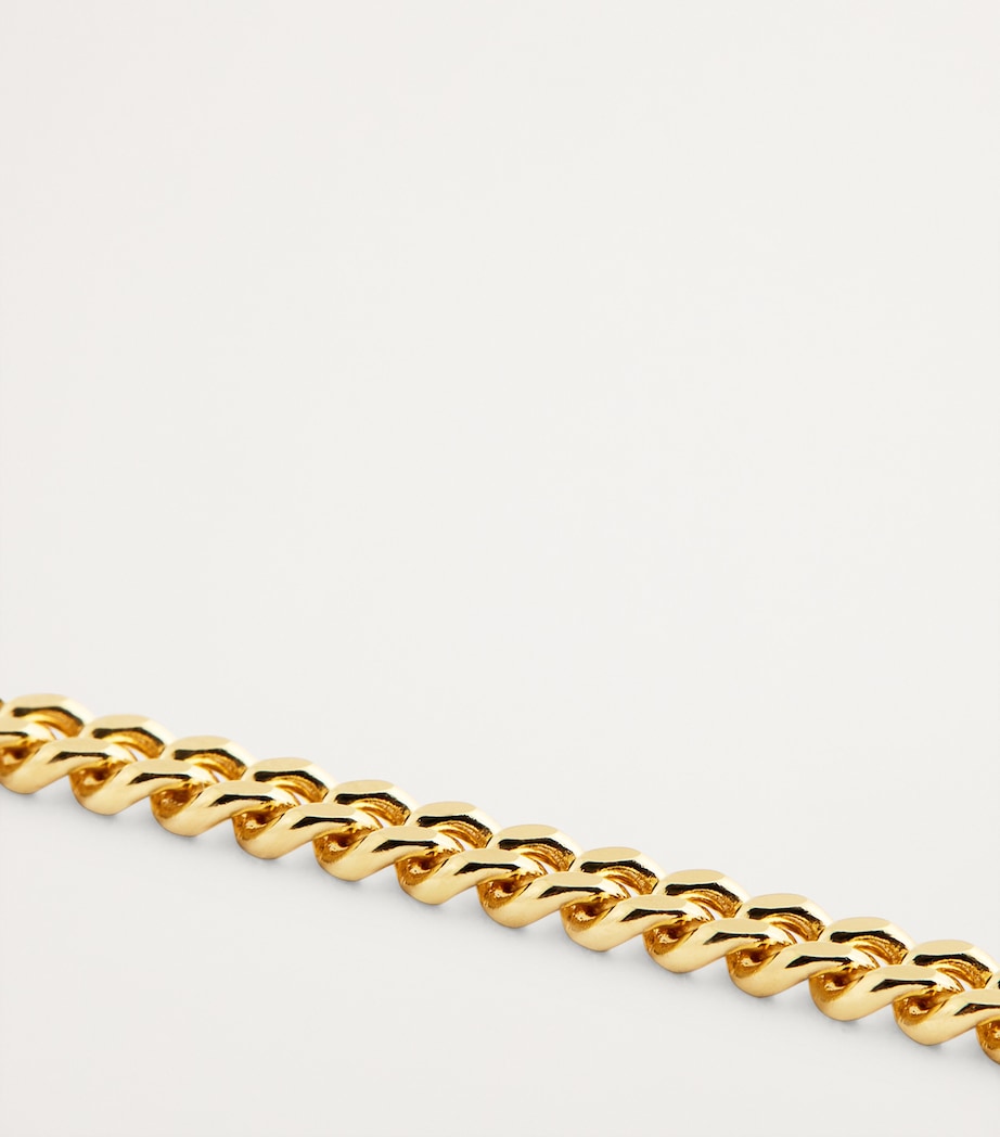 Medium Gold-Plated Curb Chain Bracelet NA Image 3