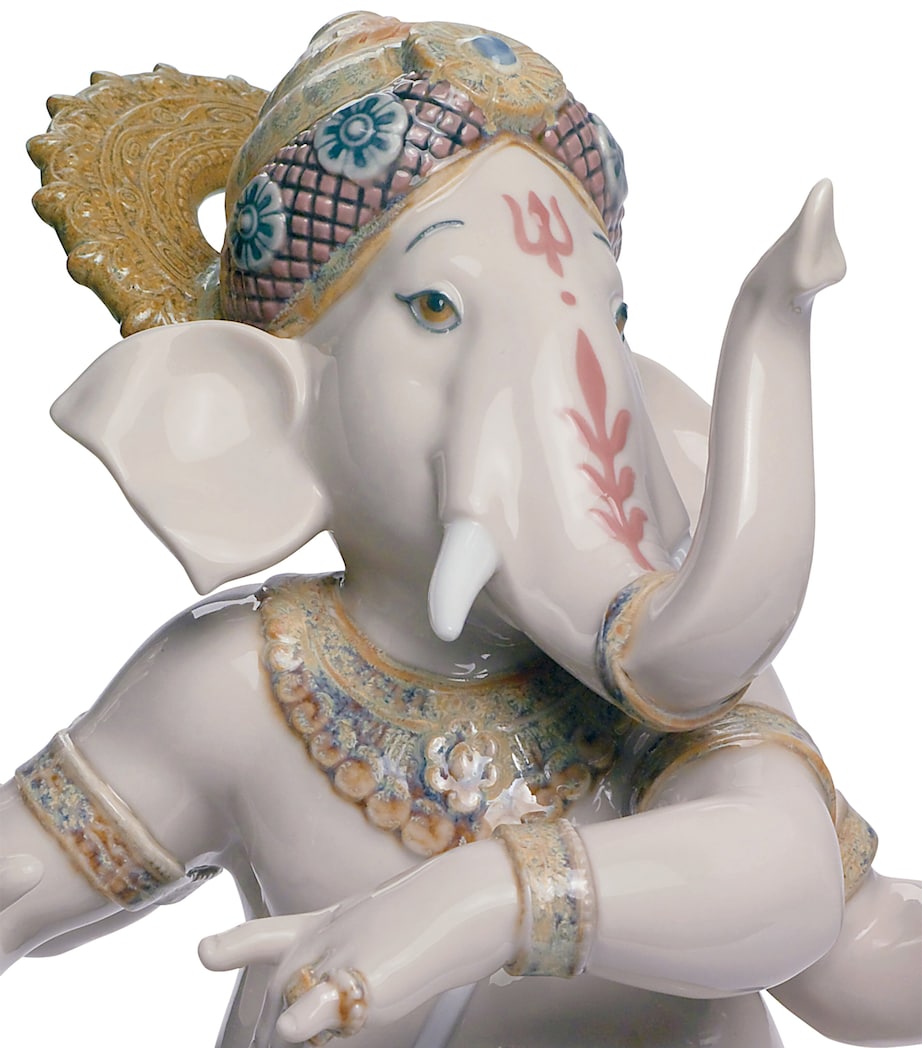 Lladró Porcelain Dancing Ganesha Figurine Image 2
