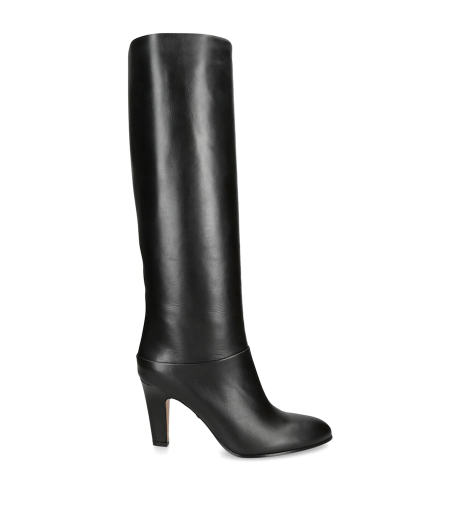 Chloé Leather Eve Knee-High Boots 85 Black Image 1
