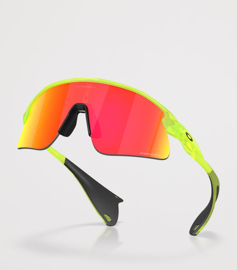 Oakley Stunt Devil Rectangle Sunglasses Green Image 5