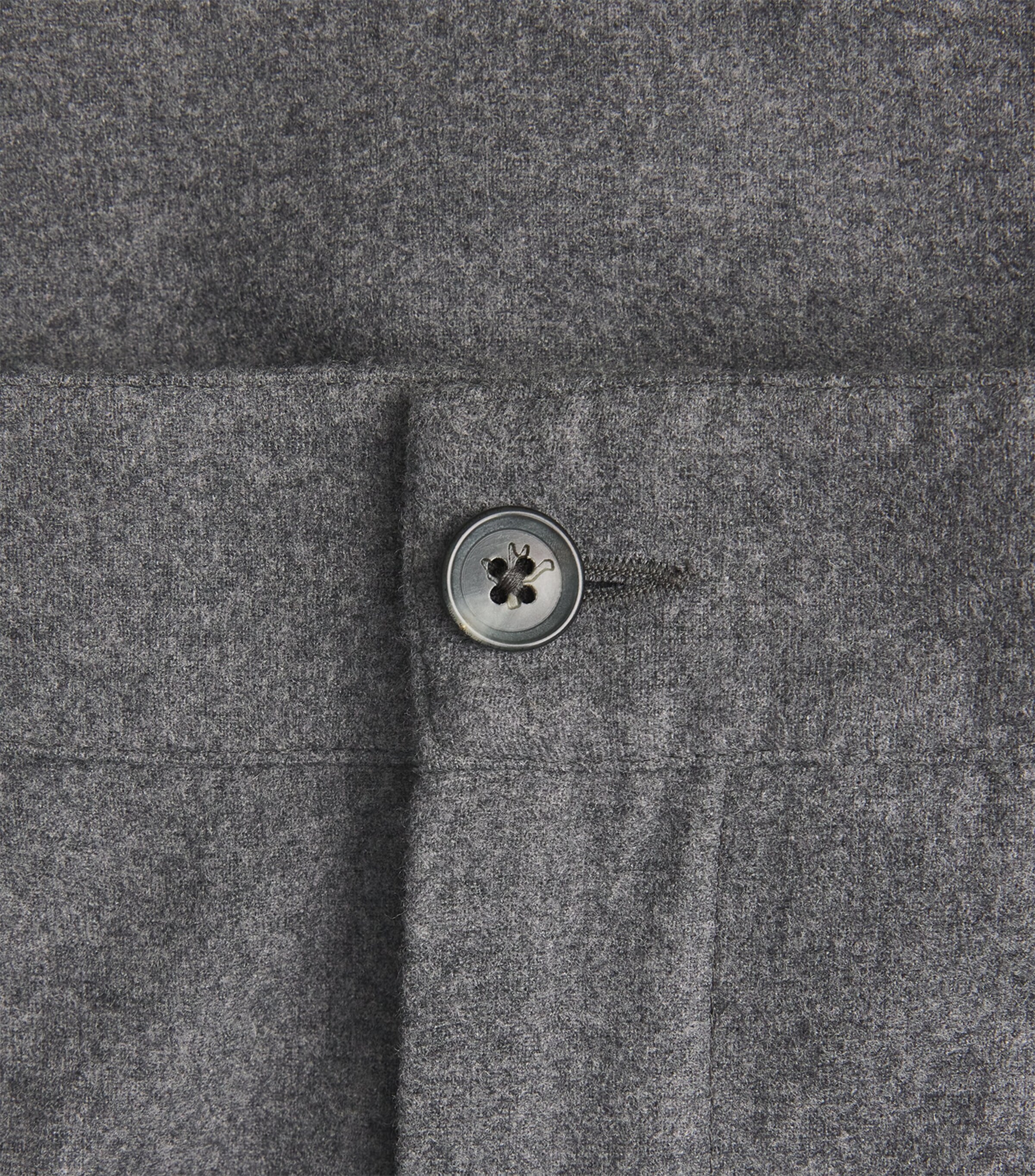 Isaia Mens Wool-Blend Comfort Slim Trousers Image 6