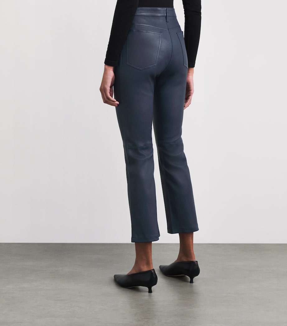 Leather Stretch Duke Trousers INDIGO Image 5