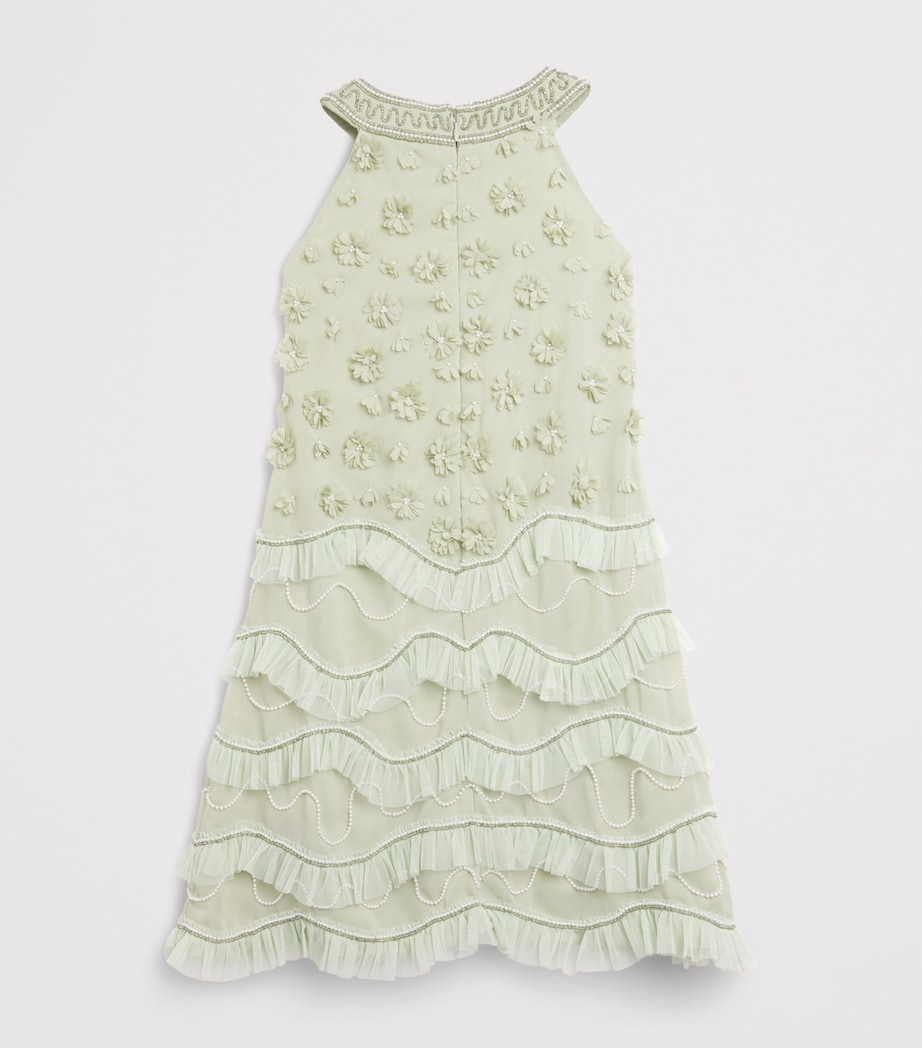 Raishma Embellished Tiana Dress (3-12 Years) Sage Green Image 2