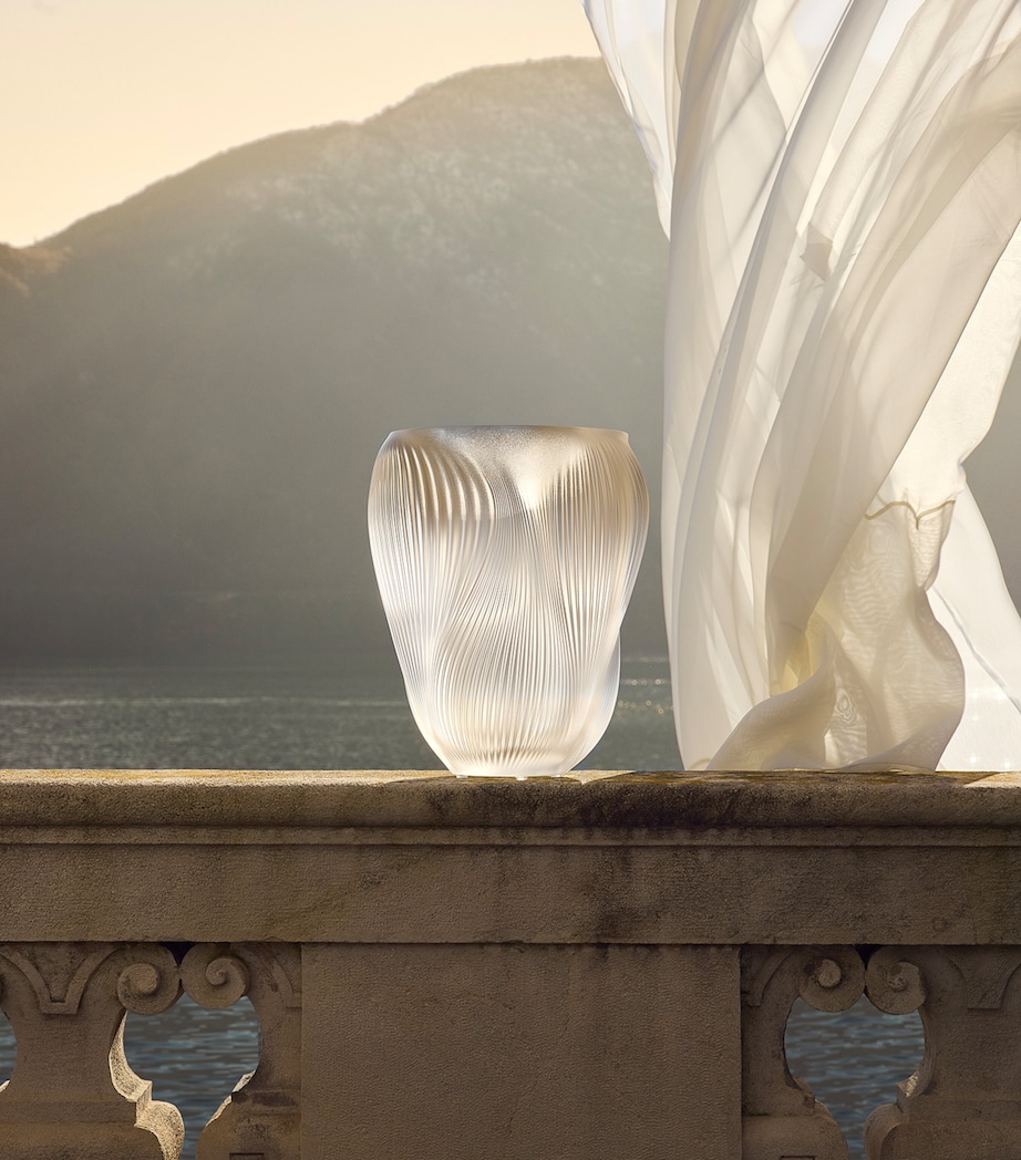 Lalique Large Crystal Alizé Vase (33cm) Incolore Image 2