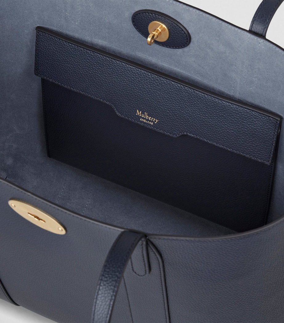 Mulberry Leather Bayswater Tote Bag Night Sky Image 3