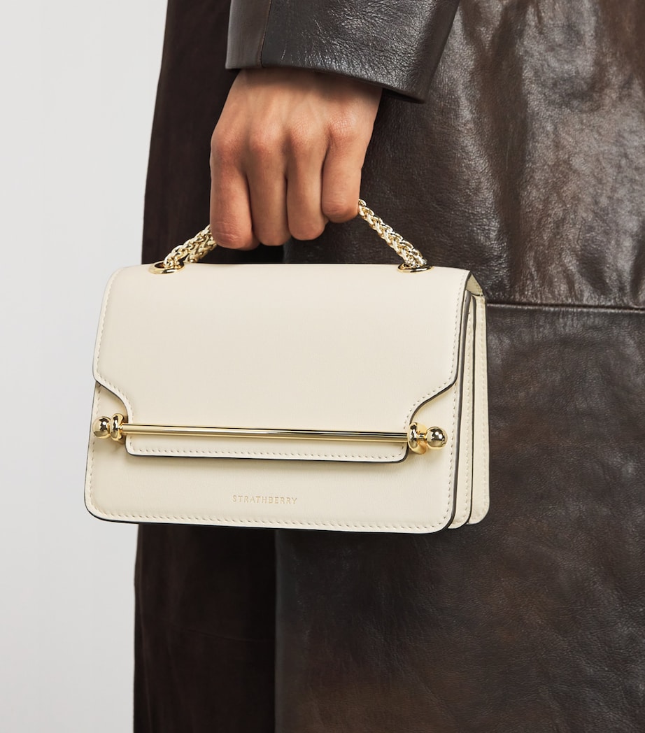 Mini Leather East-West Shoulder Bag VANILLA Image 2