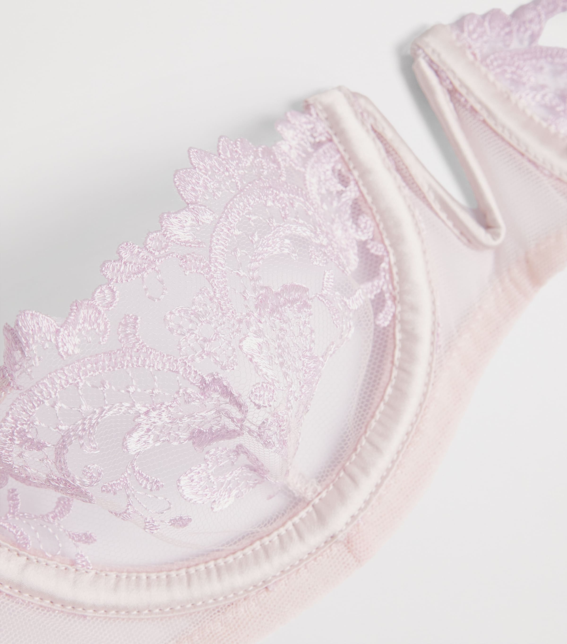 Kiki de Montparnasse Womens Lace Juliette Balconette Bra Blossom Image 4
