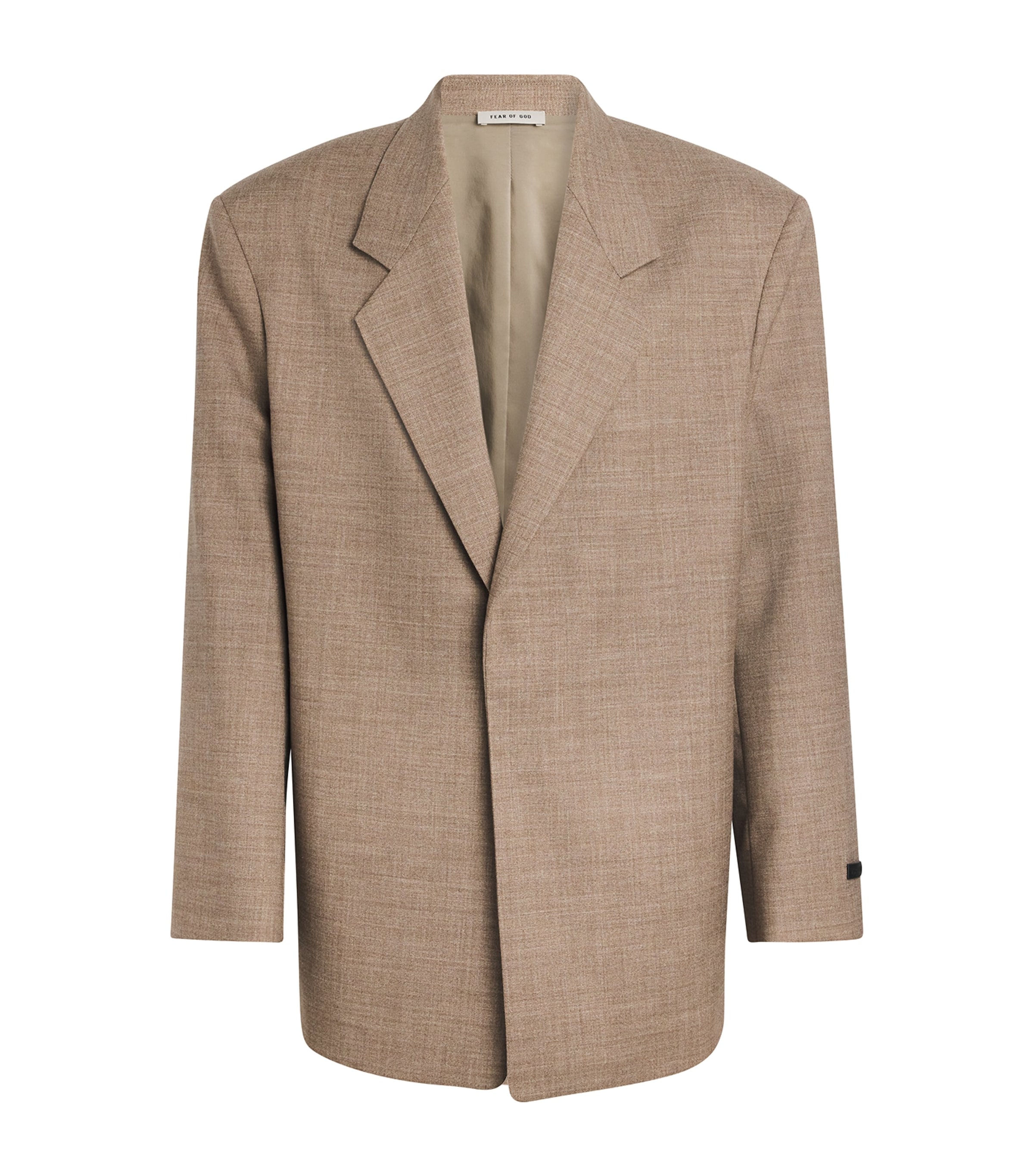 Fear Of God Mens Dune Pearl Notch-lapel Single-breasted Wool Blazer In Brown