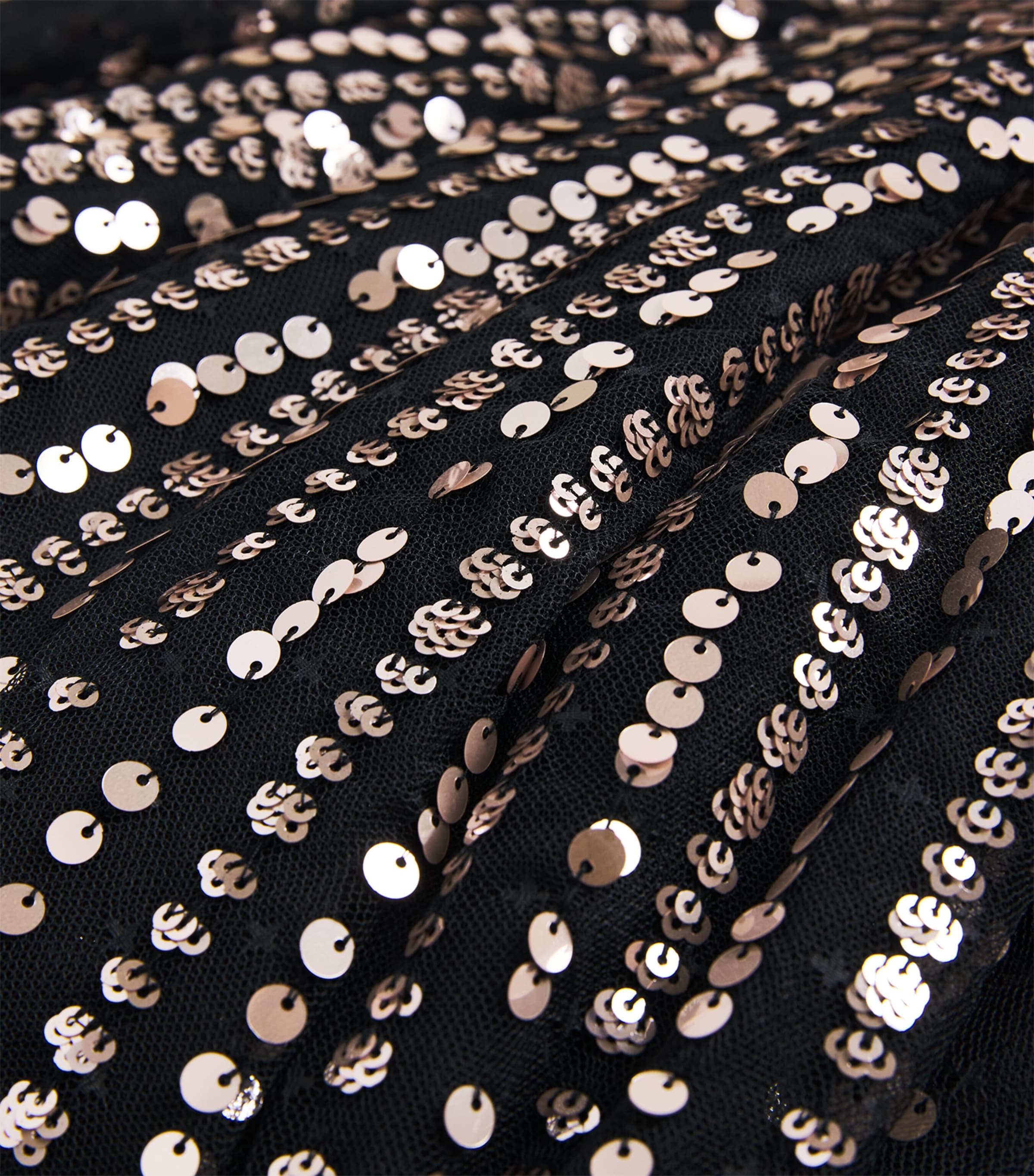 Sequin Cape-Detail Moonlight Maxi Dress 77966638 GR/MET Image 5