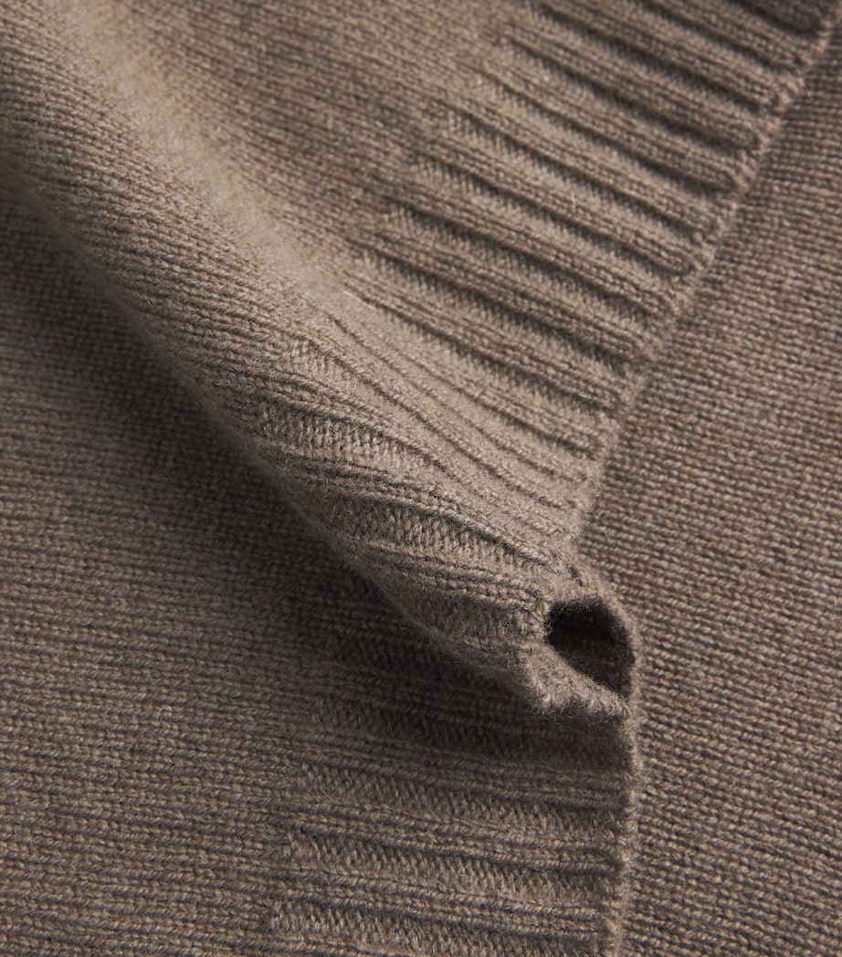 John Smedley Mens Recycled Cashmere-Wool Norfolk Sweater Toast Image 6