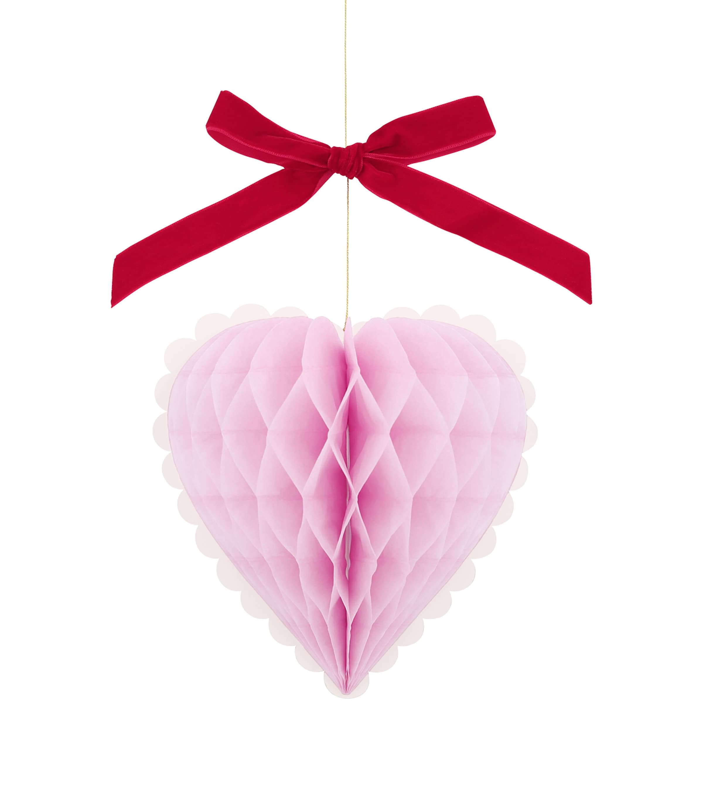 Meri Meri Paper Honeycomb Heart Decorations Image 4