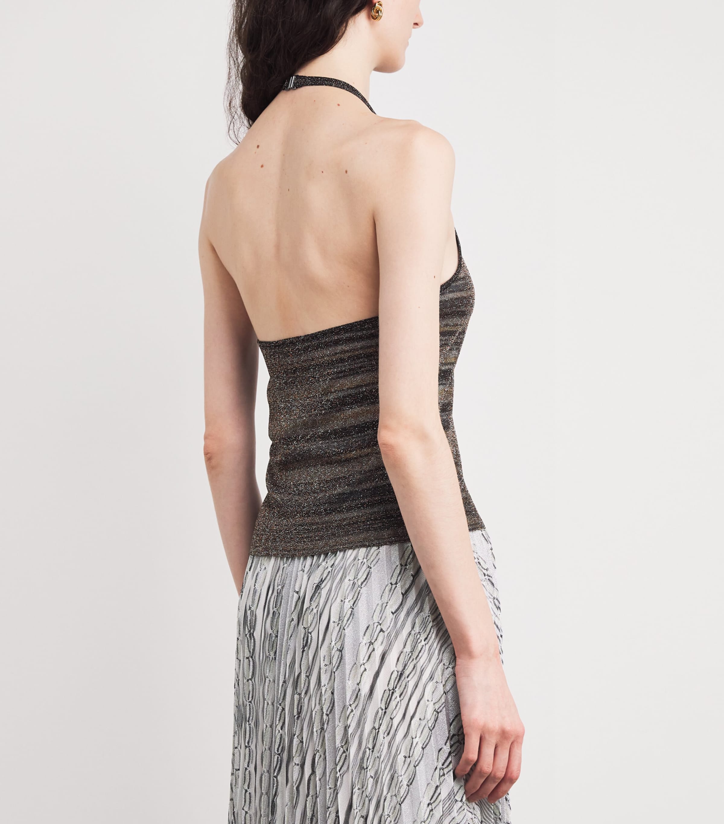 Knitted Stripe Tank Top SMSML GOLD/ LIGHT Image 4