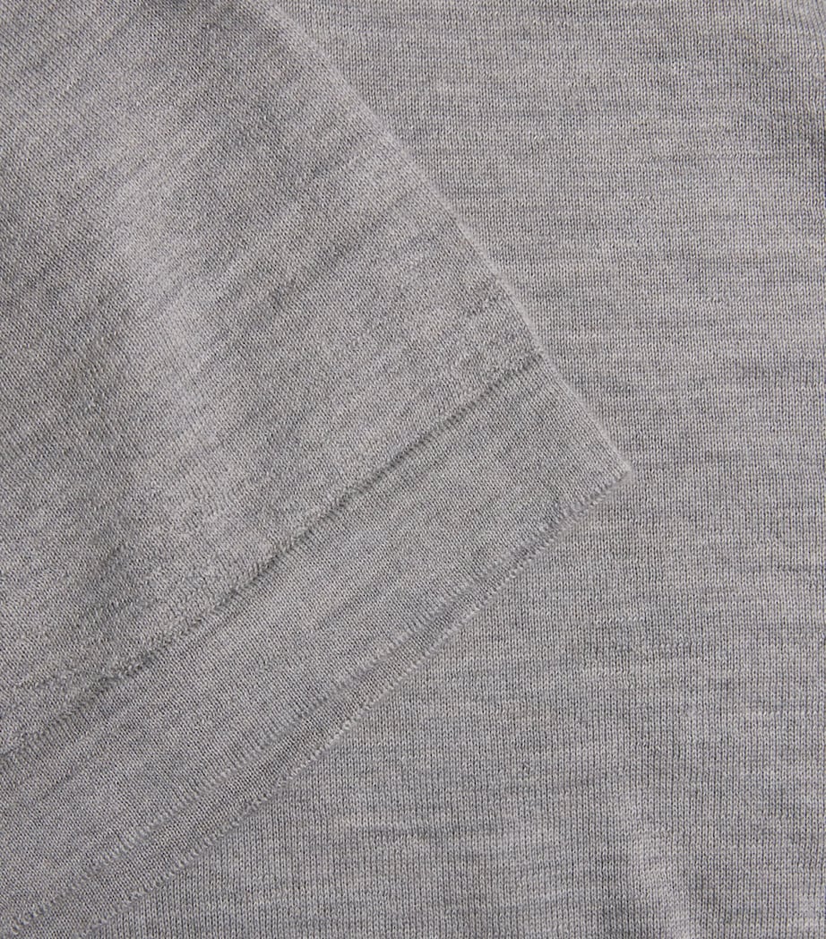 FRAME Mens Wool-Cashmere Superfine Polo Shirt Ltgm Image 6
