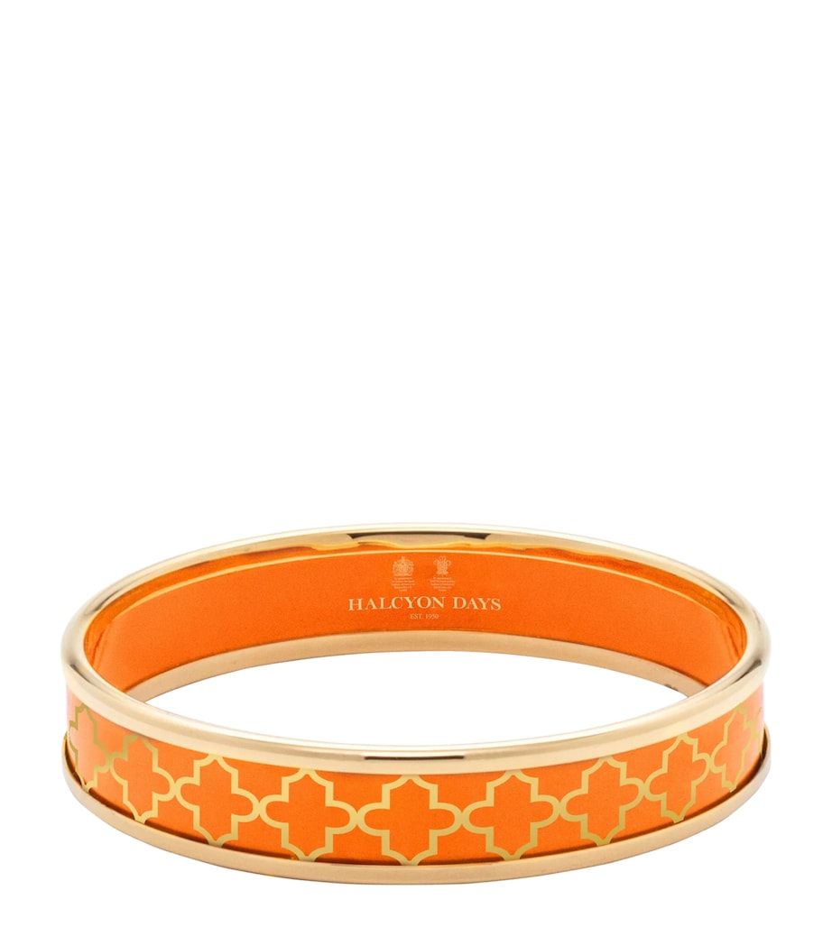 Halcyon Days Gold-Plated Agama Bangle Orange Image 1