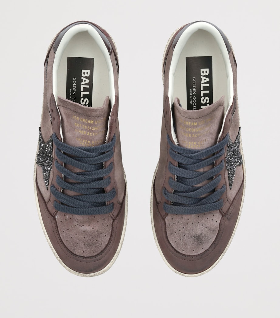 Golden Goose Suede Ball Star Sneakers Purple Image 4