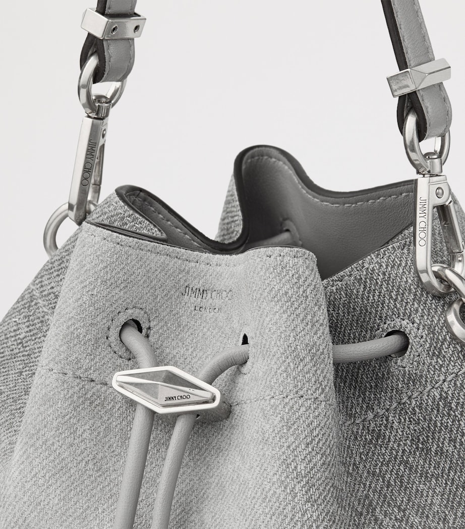 Cinch Small Suede Shoulder Bag DOVE/DOVE/ANTIQUE SI Image 5