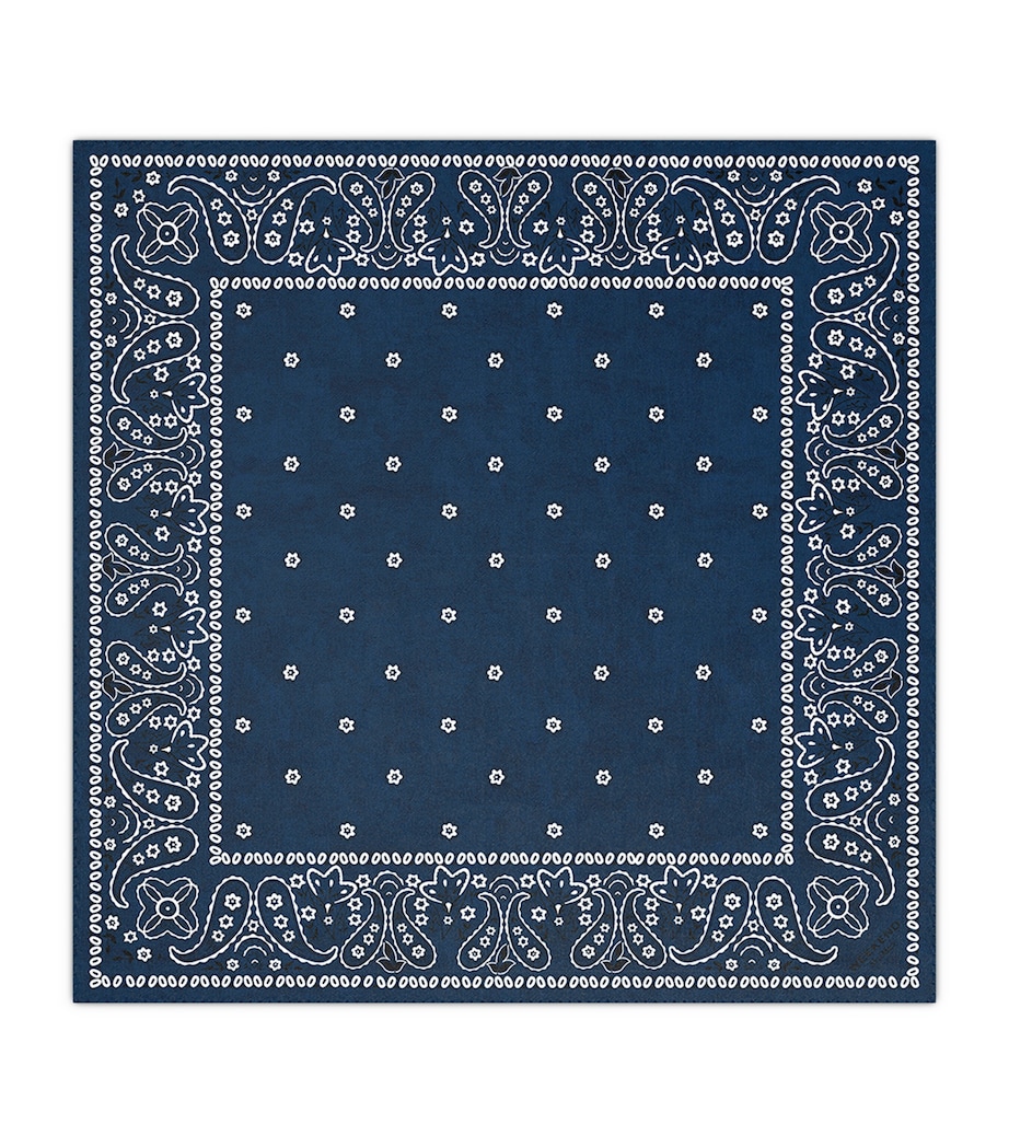 Weekend Max Mara Silk Paisley Scarf Midnightblue Image 1