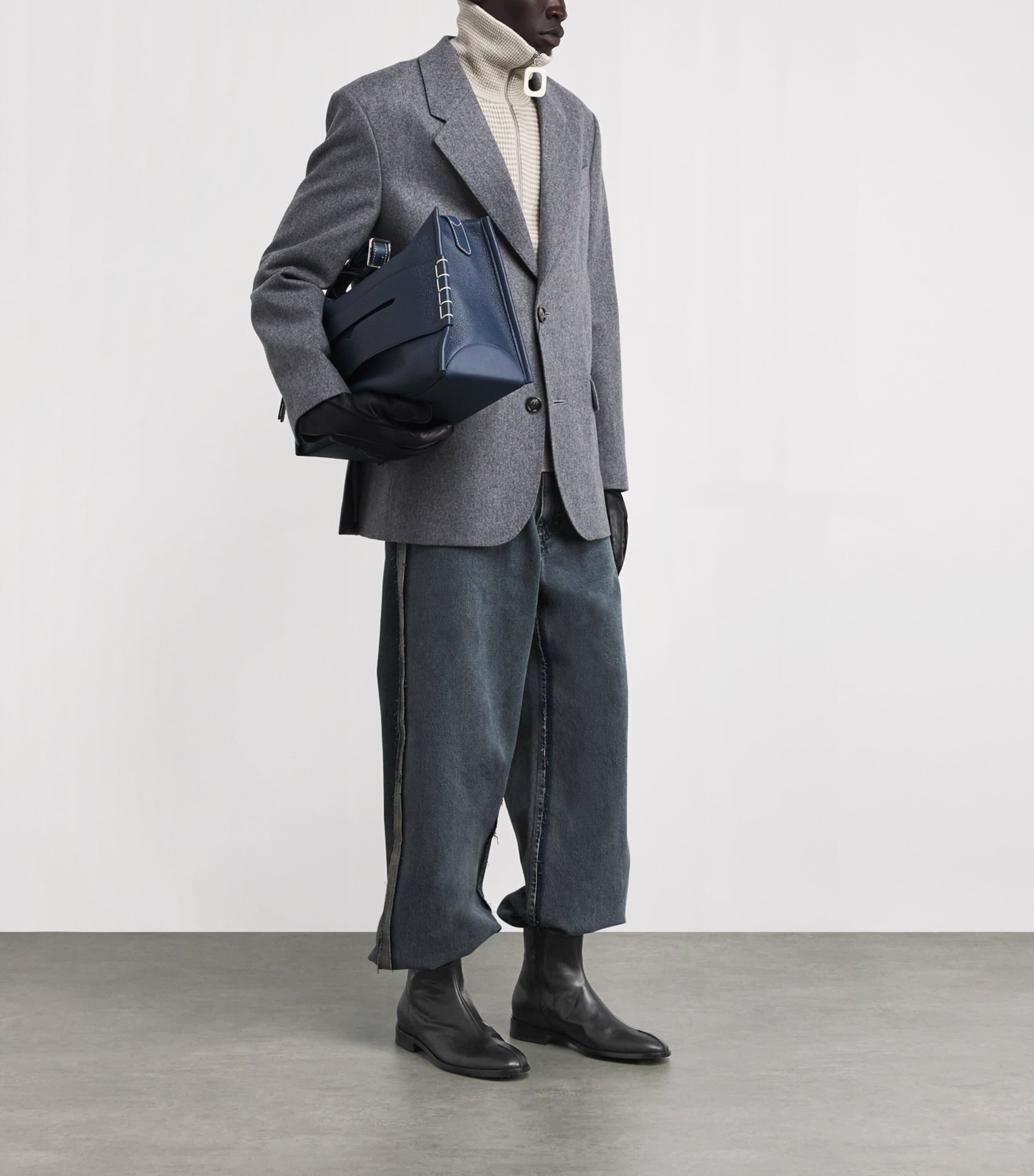 Leather Ankle Boots T8013 - BLACK Image 2