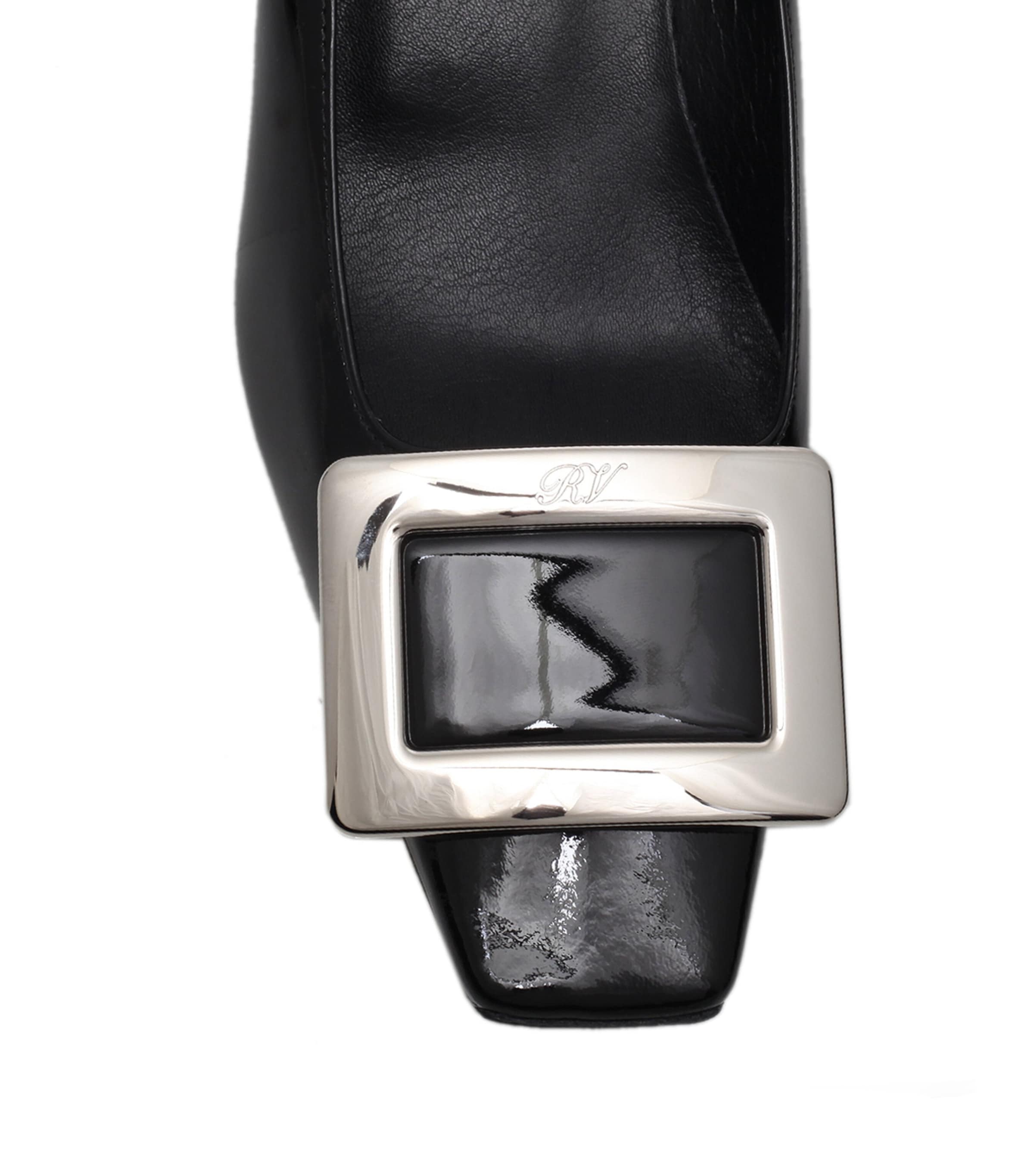 Patent Decolleté Belle Vivier Pumps 45 BLACK Image 3