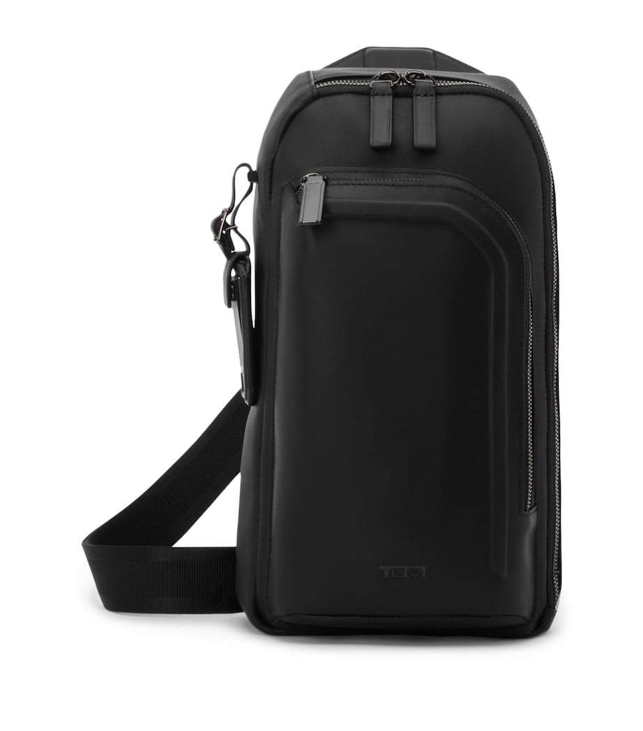 Leather Harrison Cross-Body Bag BLACK BOMBE LEATHER Image 1