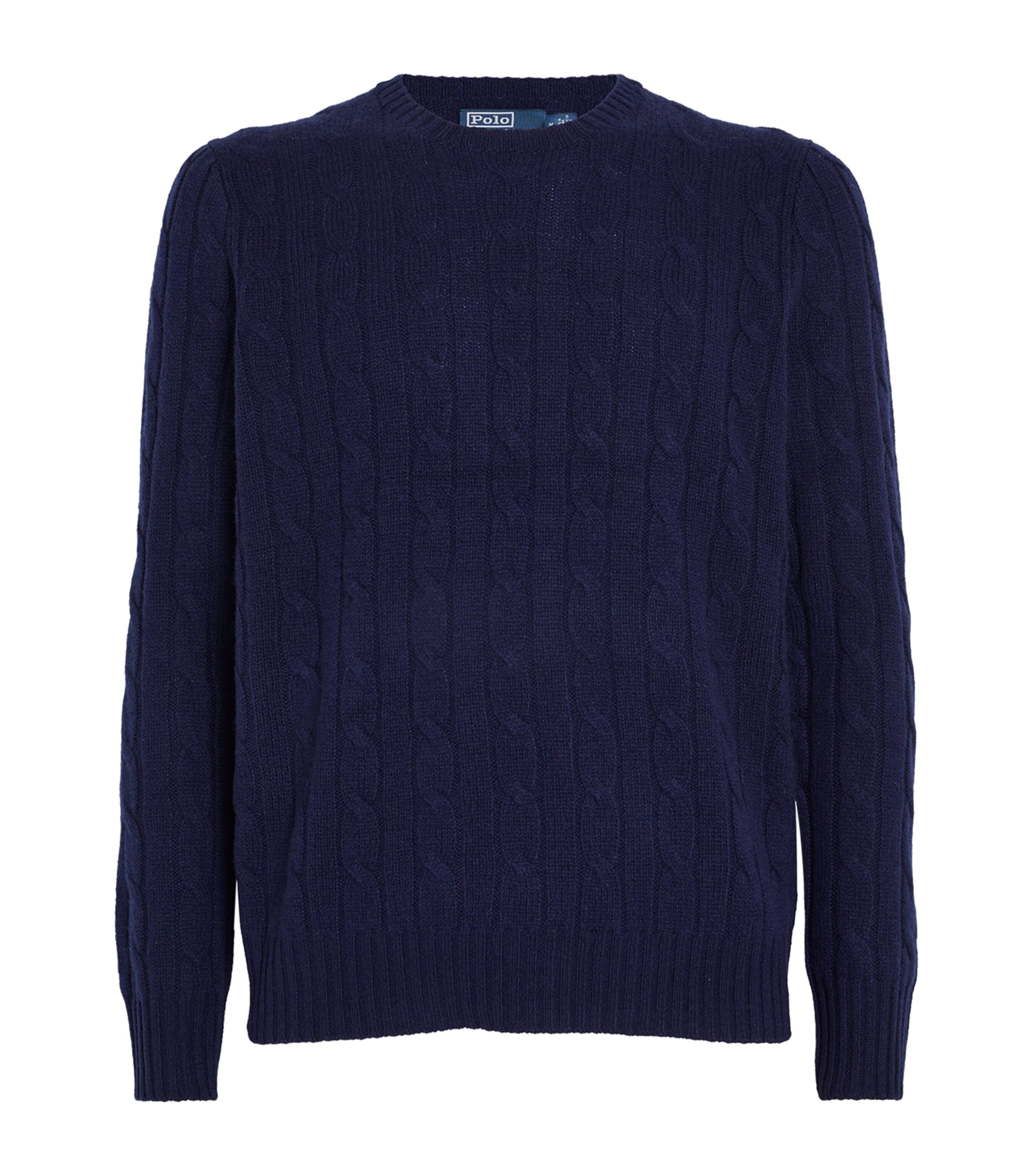 Shop Polo Ralph Lauren Cashmere Cable-knit Sweater In Blue