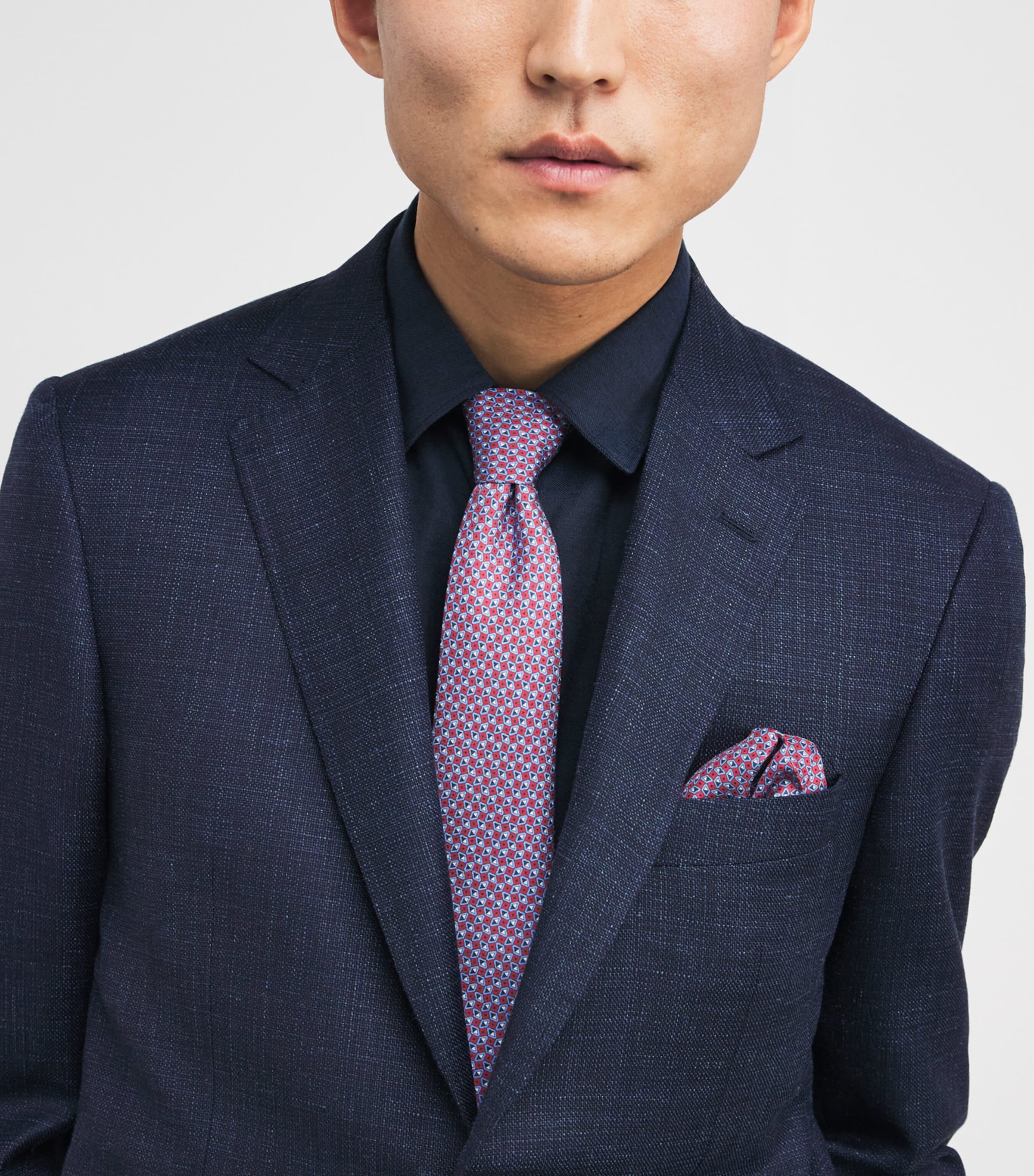 Silk Geometric Print Tie 3 Image 2