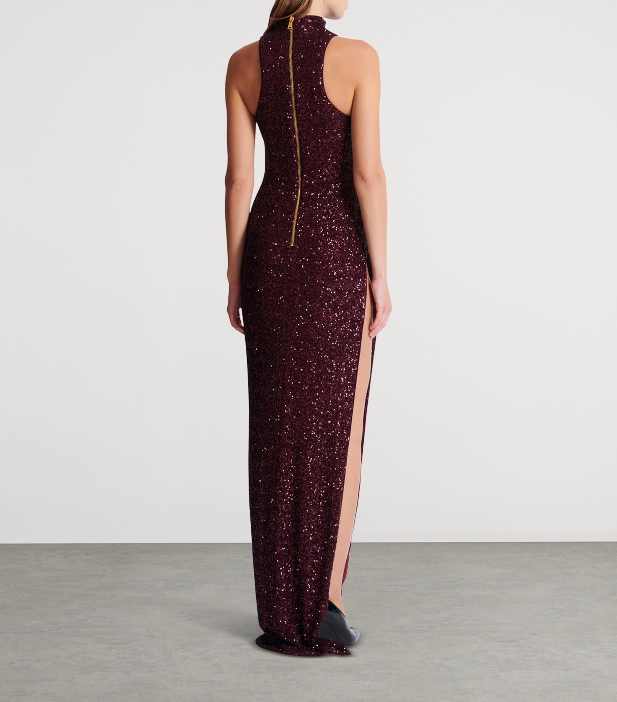 Sequin-Embellished Maxi Dress 5DR VIOLET FONC Image 3