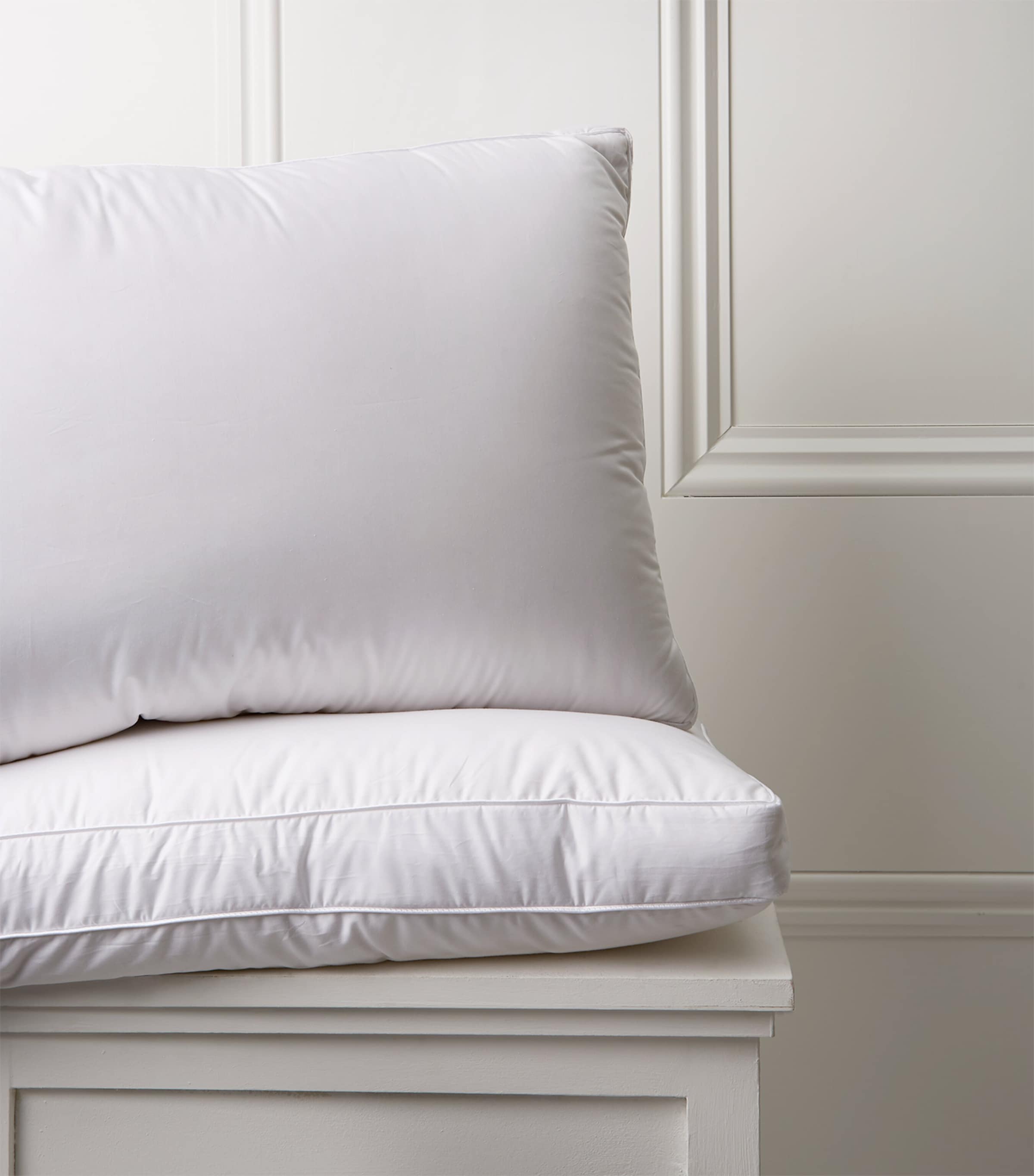Firm Down Around Pillow (50cm x 75cm) WHITE Image 2