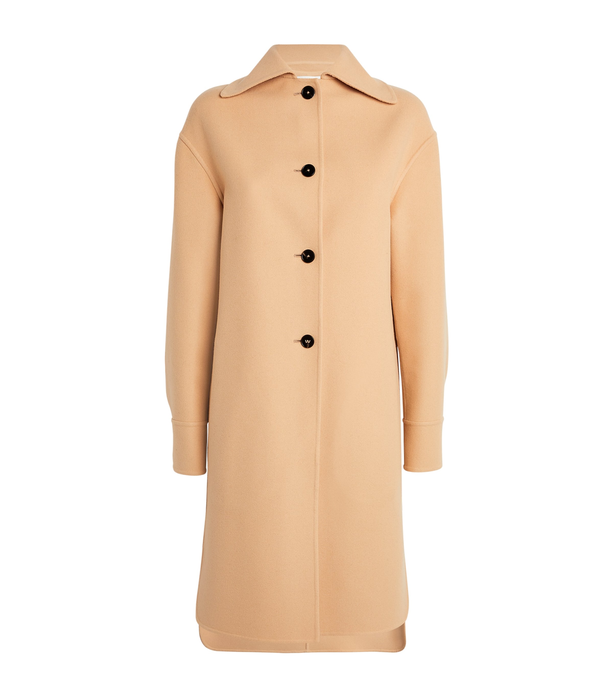 Jil Sander Virgin Wool Coat In Brown