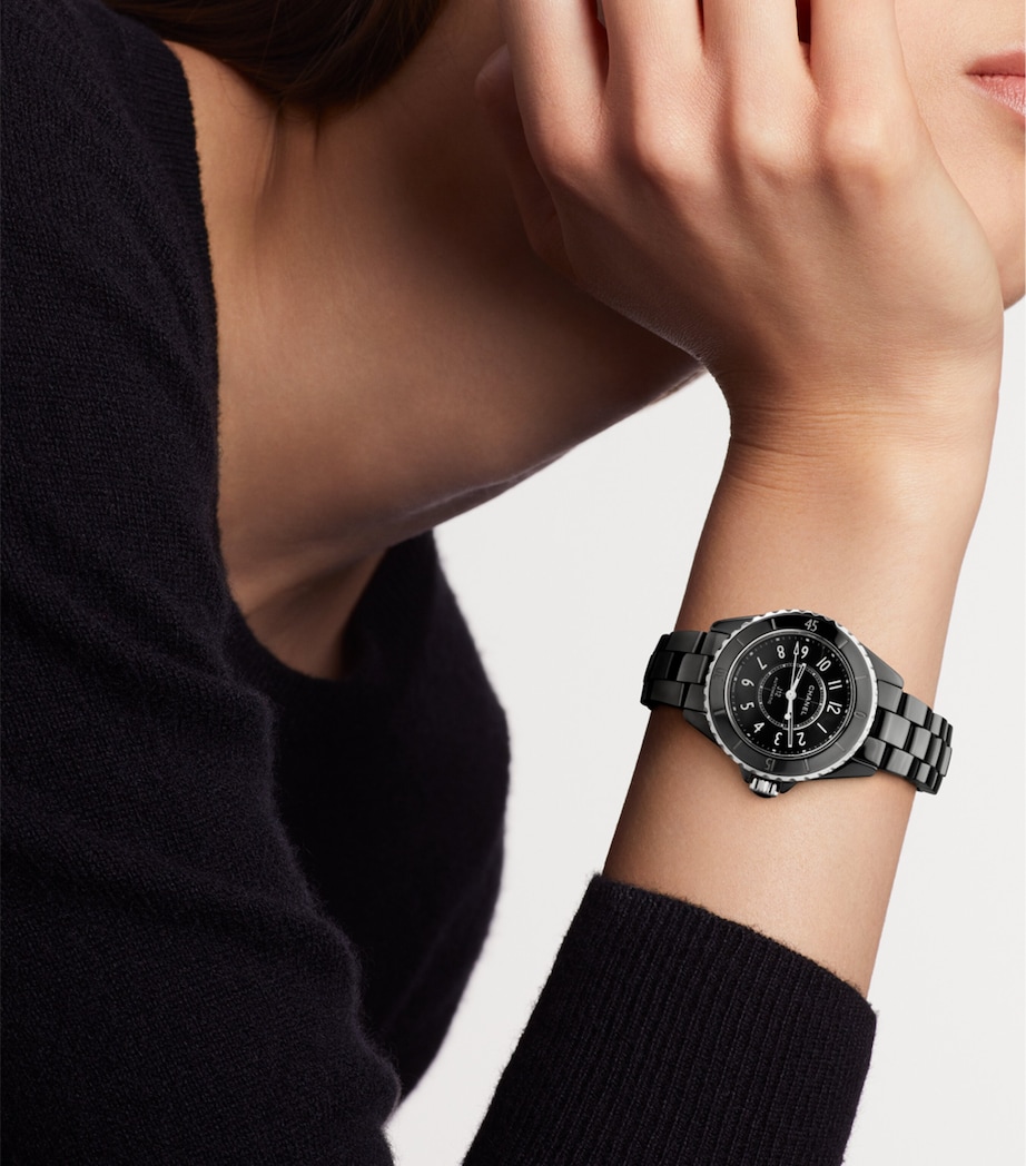 Ceramic and Steel J12 Calibre 12.2 Watch 33mm BLACK Image 2