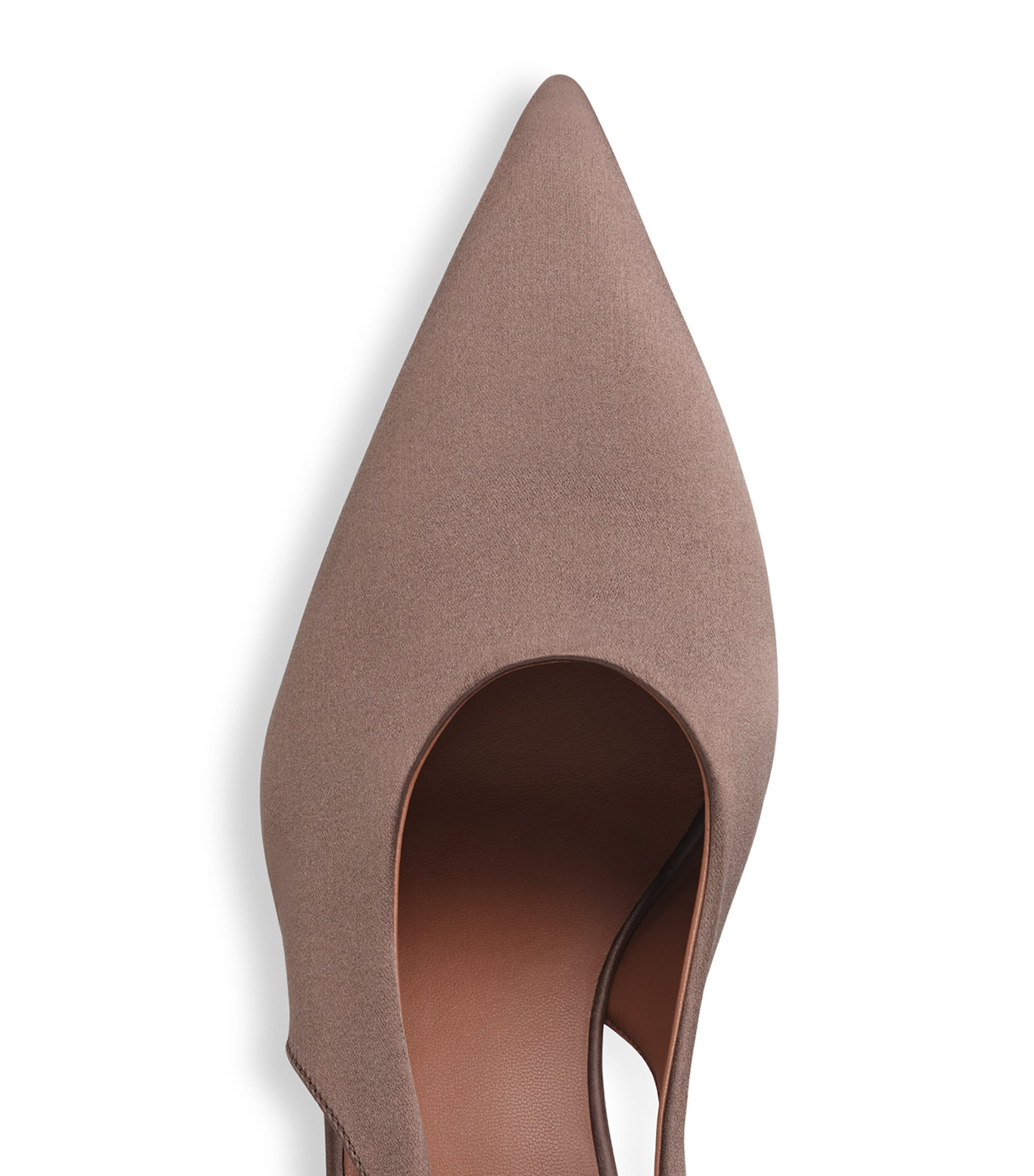 Alaïa Womens Satin Cube Slingback Wedges 75 Chataigne Image 4