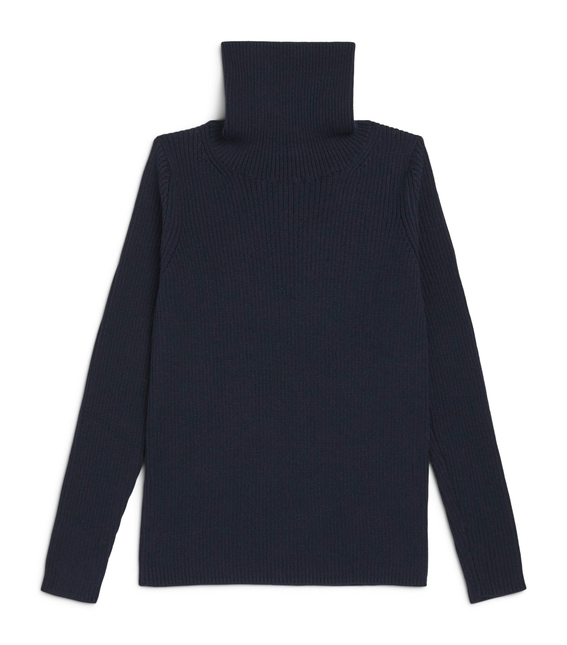 Cotton Rollneck Sweater (2-12 Years) 497NAVY BLUE Image 1