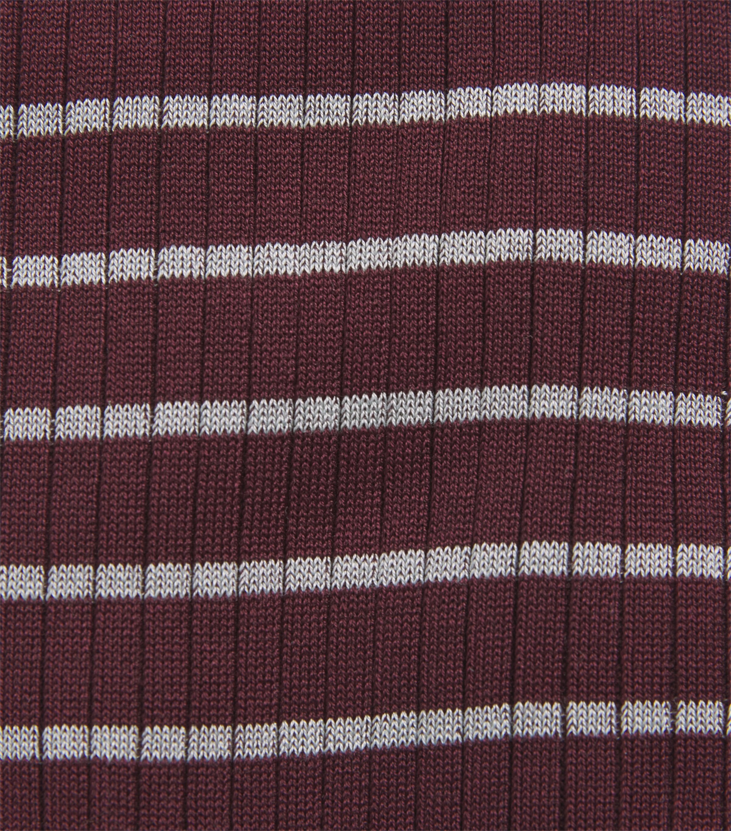 Cotton-Blend Stripe Ribbed Socks PINK Image 2