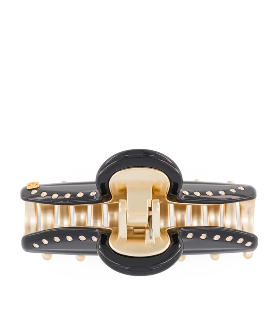 Gold-Plated Claw Hair Clip N3- NOIR B/OR Image 3